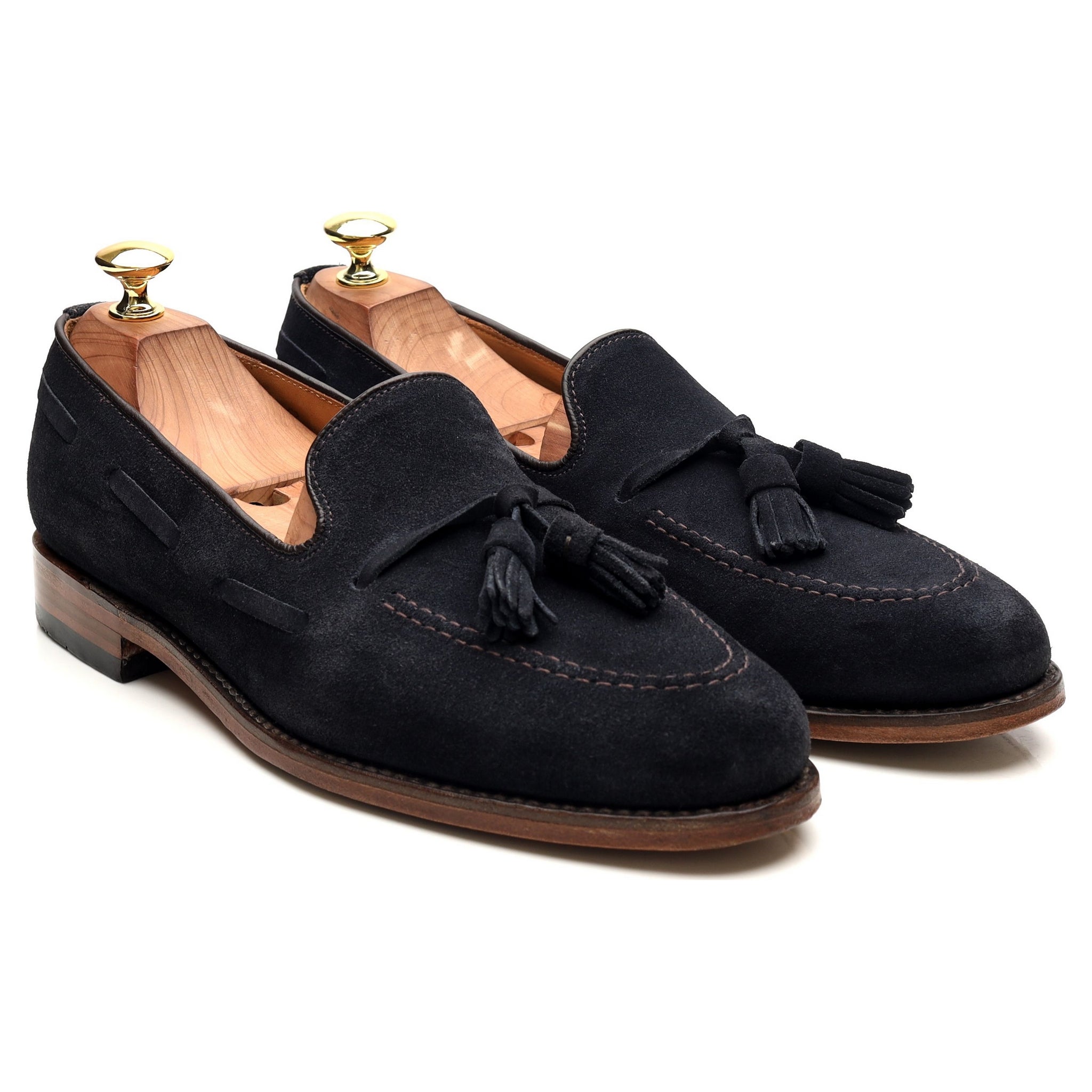 Loake Lincoln mocassin daim bleu UK 8