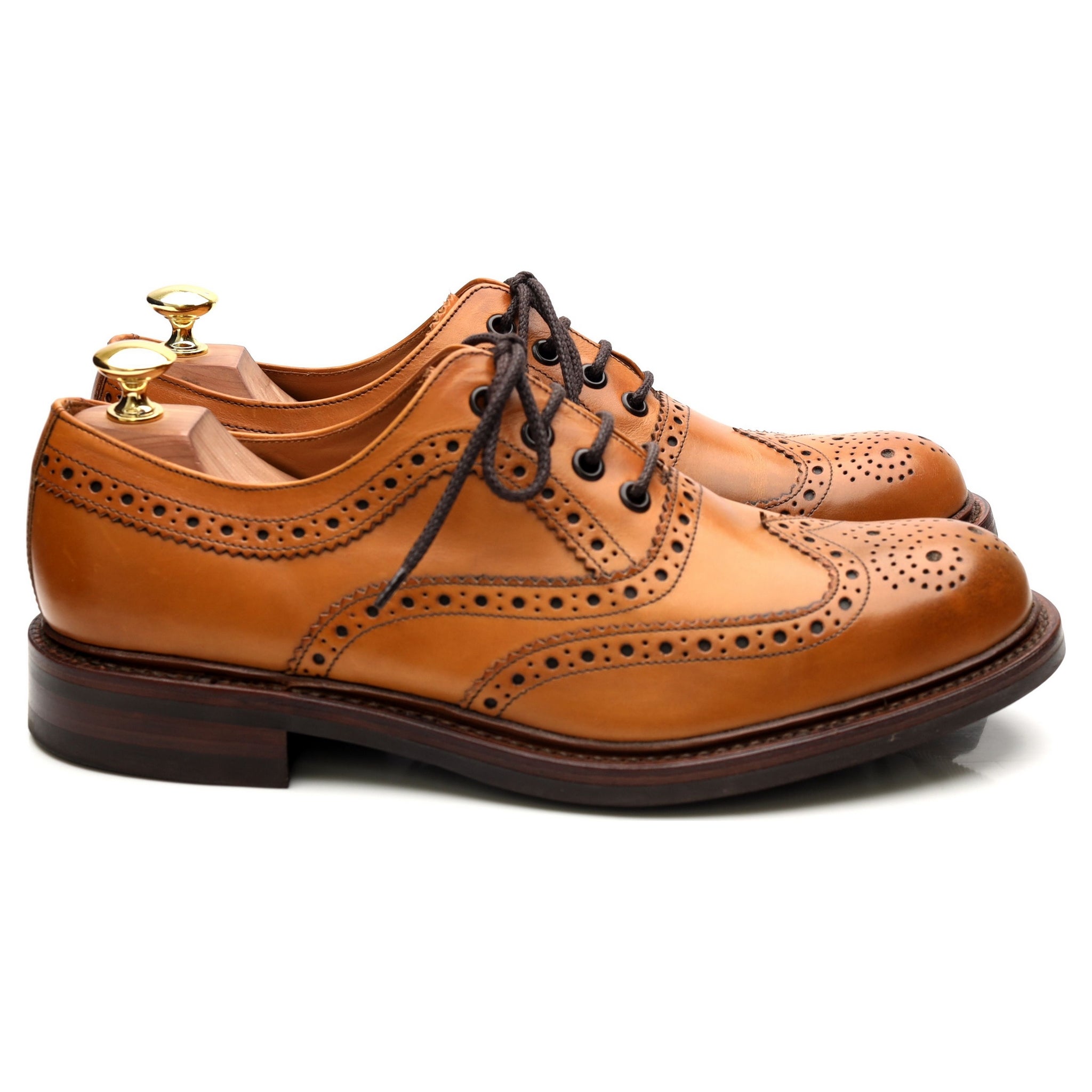 Loake 1880 Edward richelieu cuir marron UK 8.5