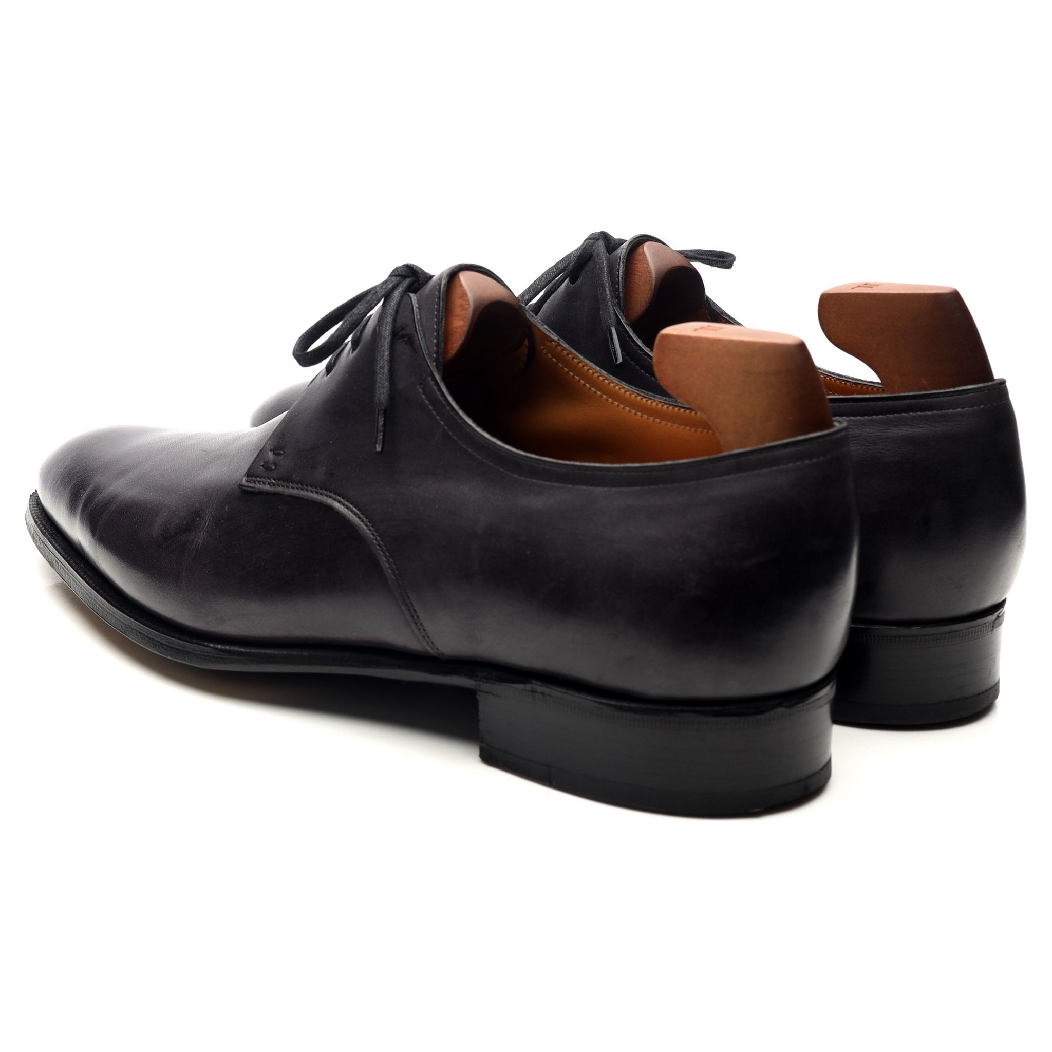 John Lobb Saint Crepin 2013 derby cuir noir UK 8.5