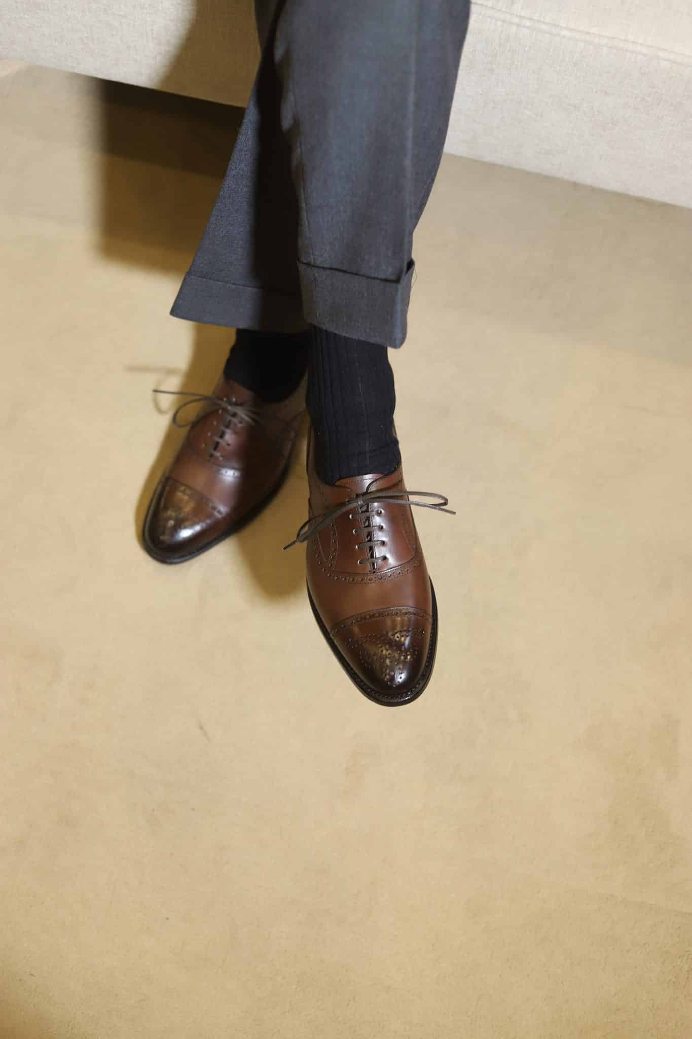 Malfroid Rosewood II richelieu cuir marron