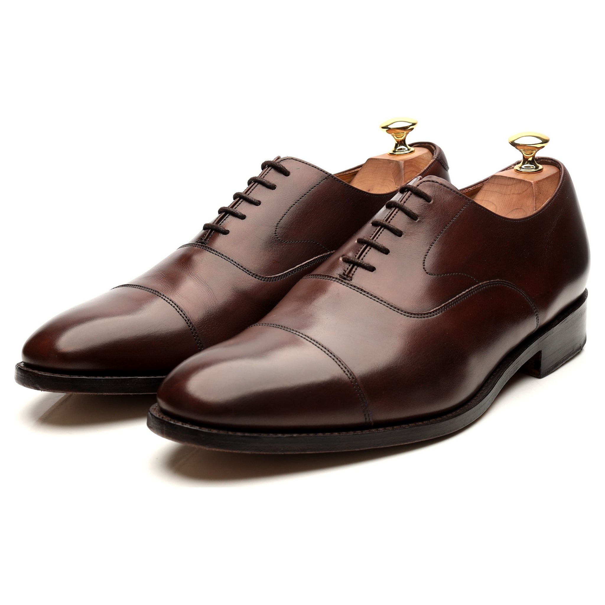Barker Malvern Oxford cuir marron pointure UK 9