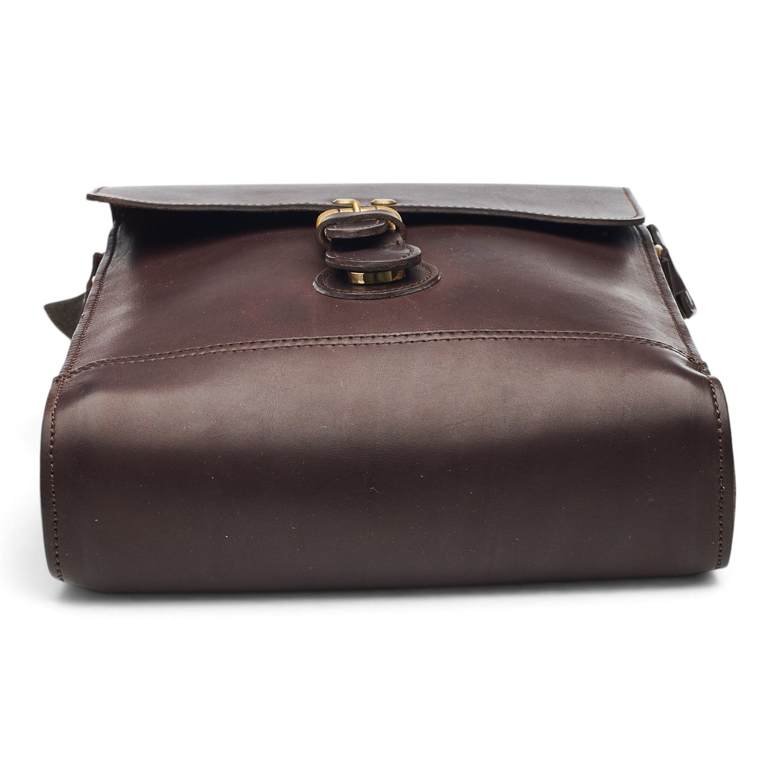 Tricker's Messenger Sacoche Cuir Marron Foncé
