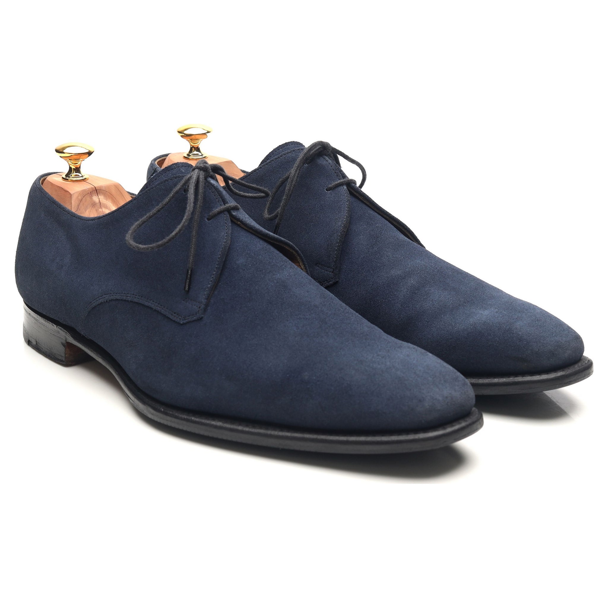 Cheaney Matt derby daim bleu marine UK 12