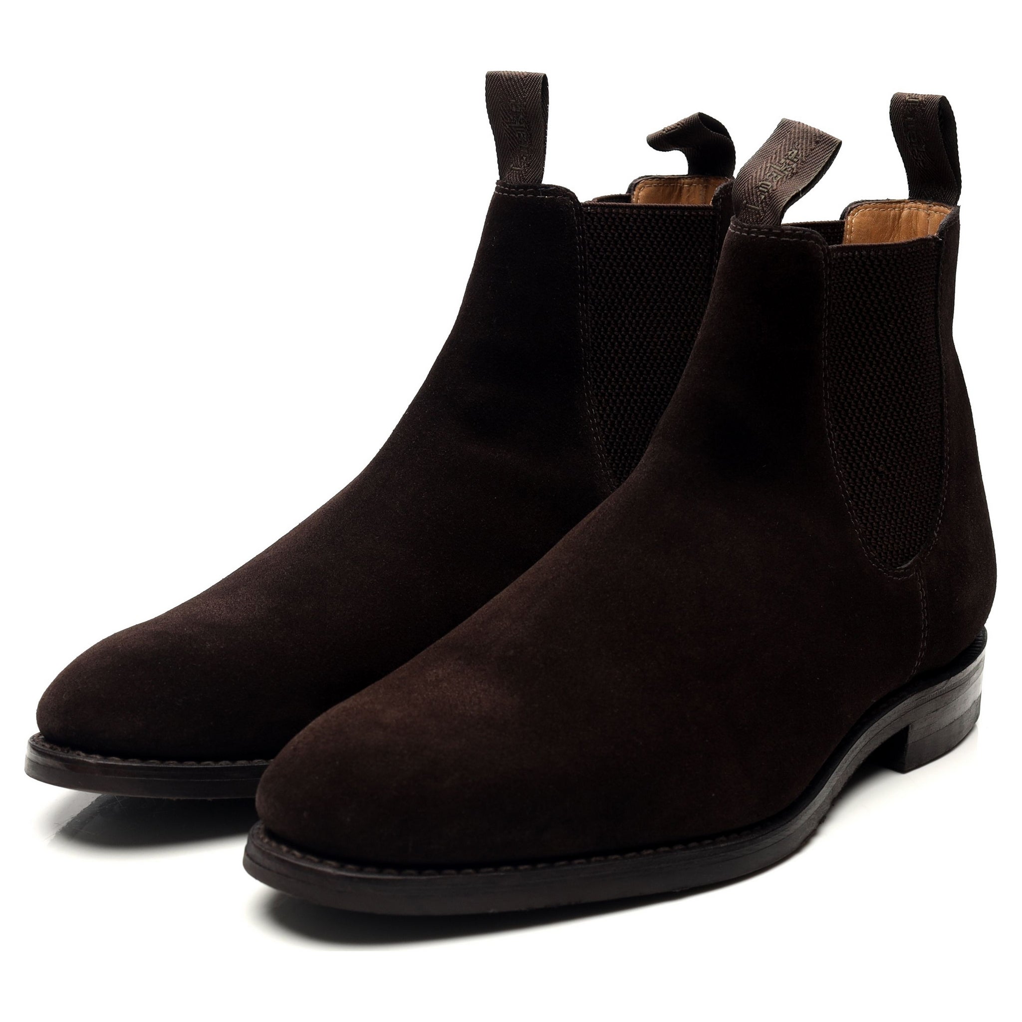 Loake 1880 Chatsworth Boots Chelsea Daim Marron UK 10