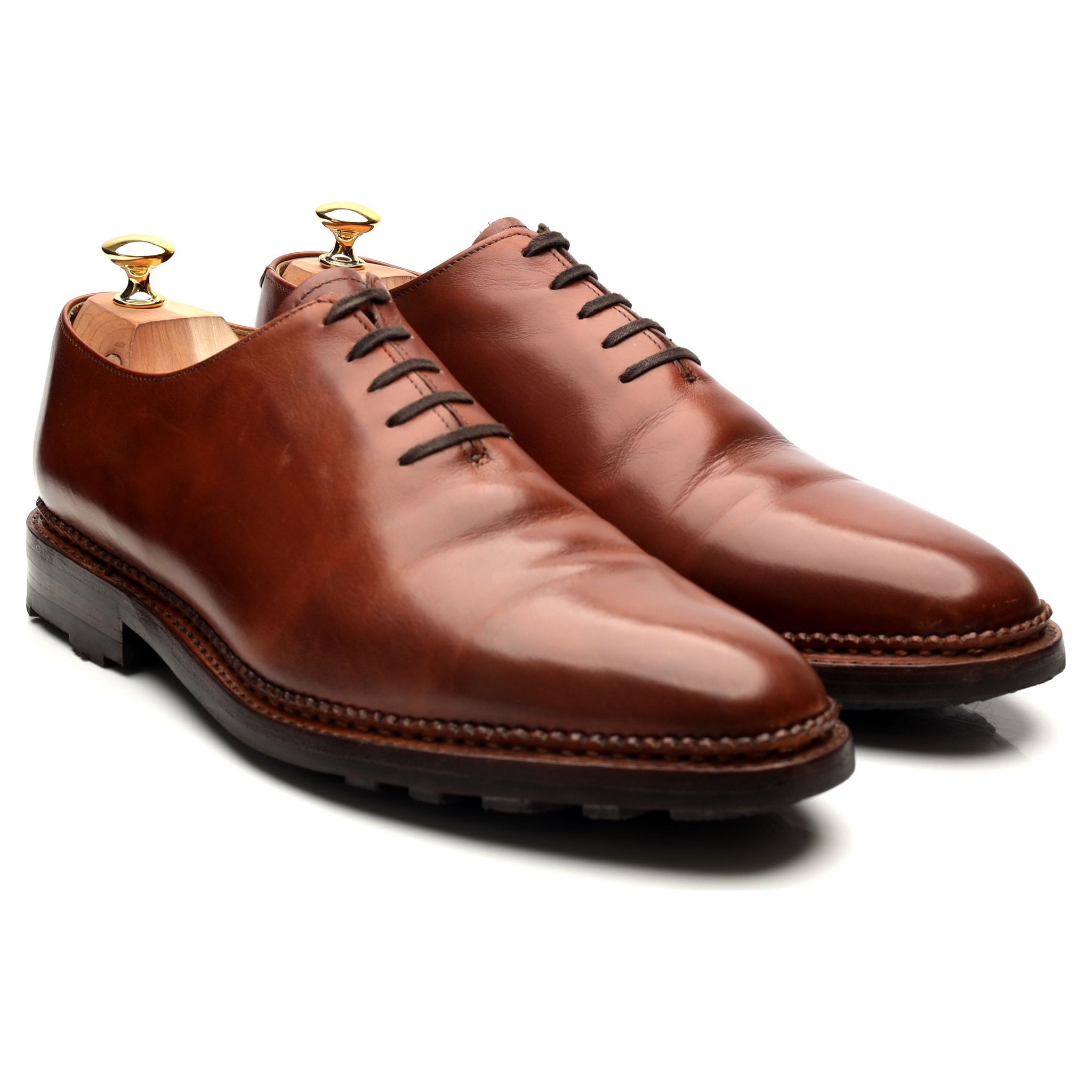 Bowen Wholecut Oxford cuir marron pointure UK 10.5