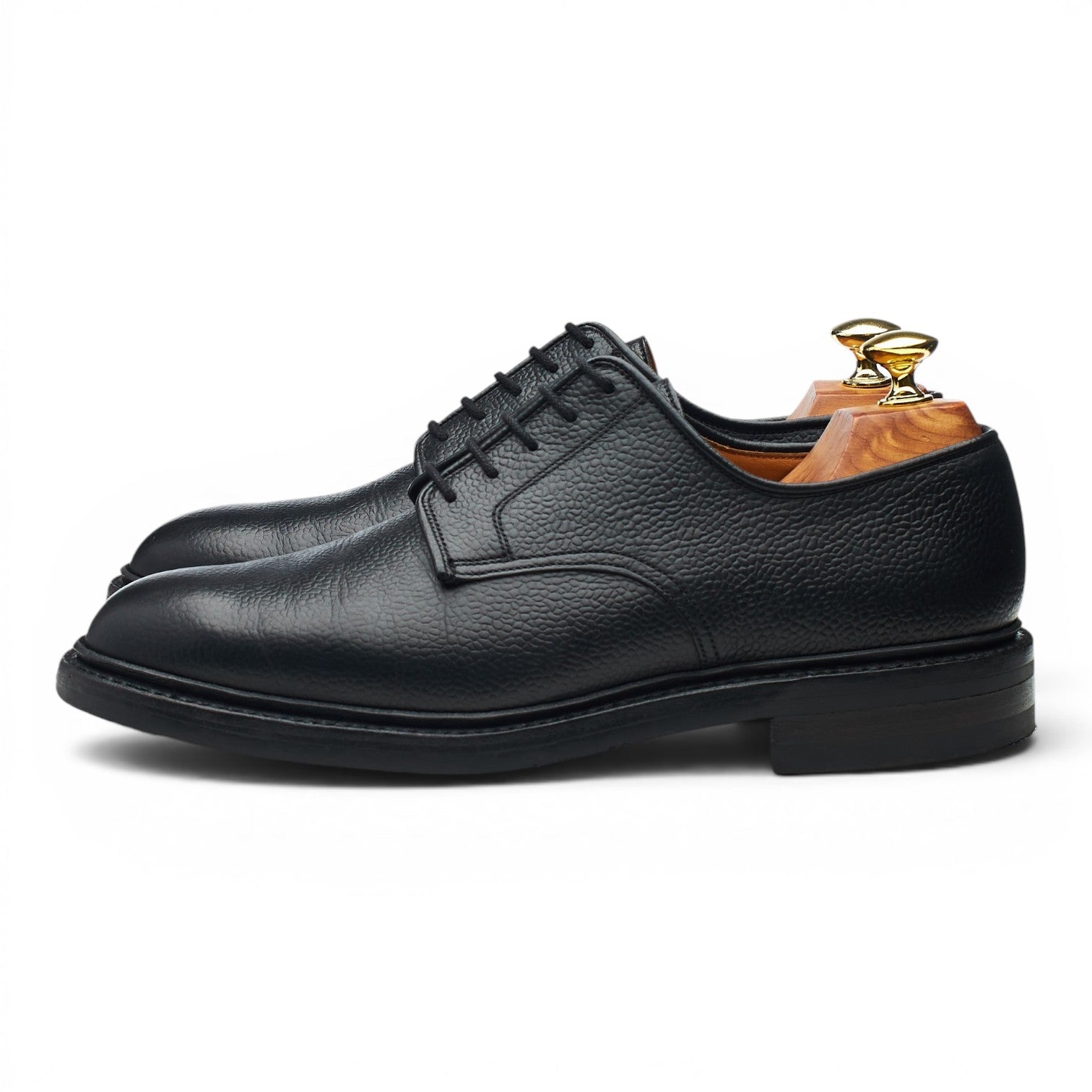 Crockett & Jones Grasmere derby cuir grainé noir UK 7
