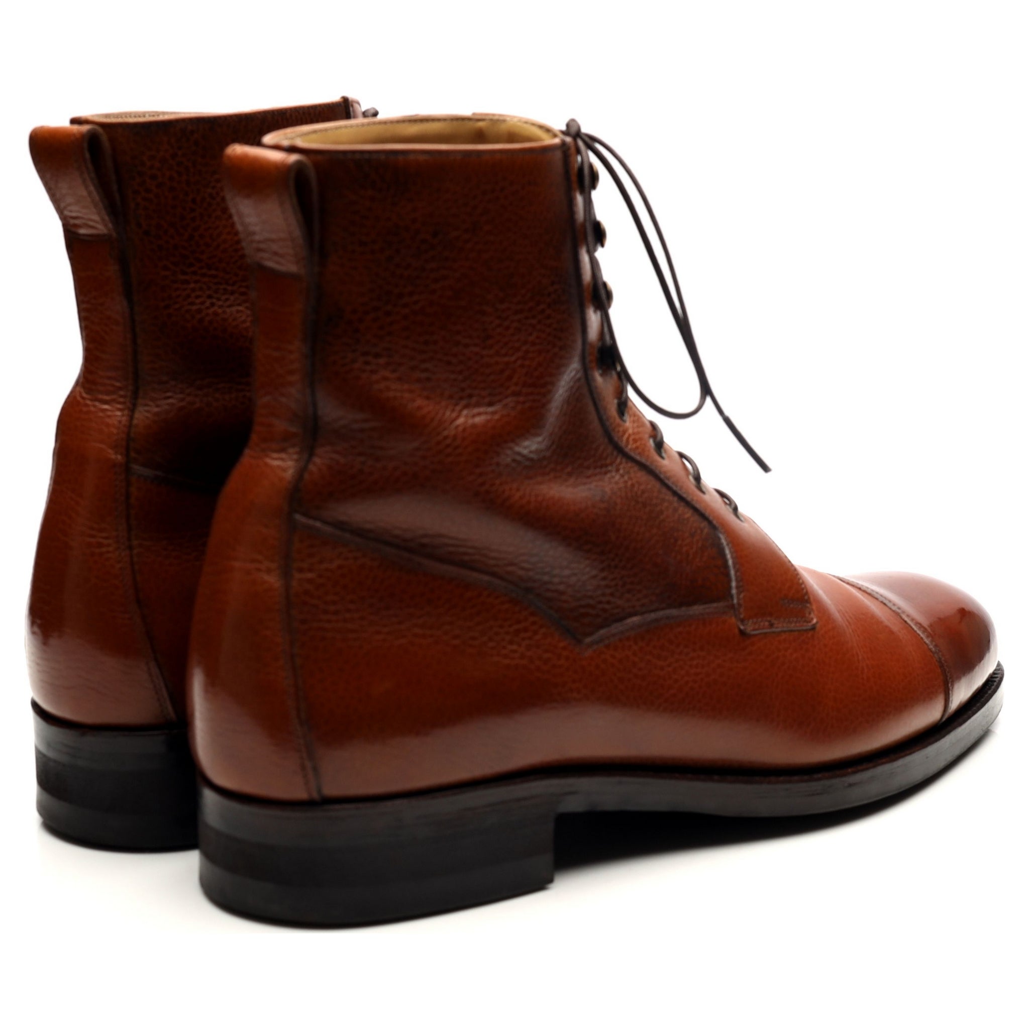 Vass Valway bottes cuir grain marron UK 9