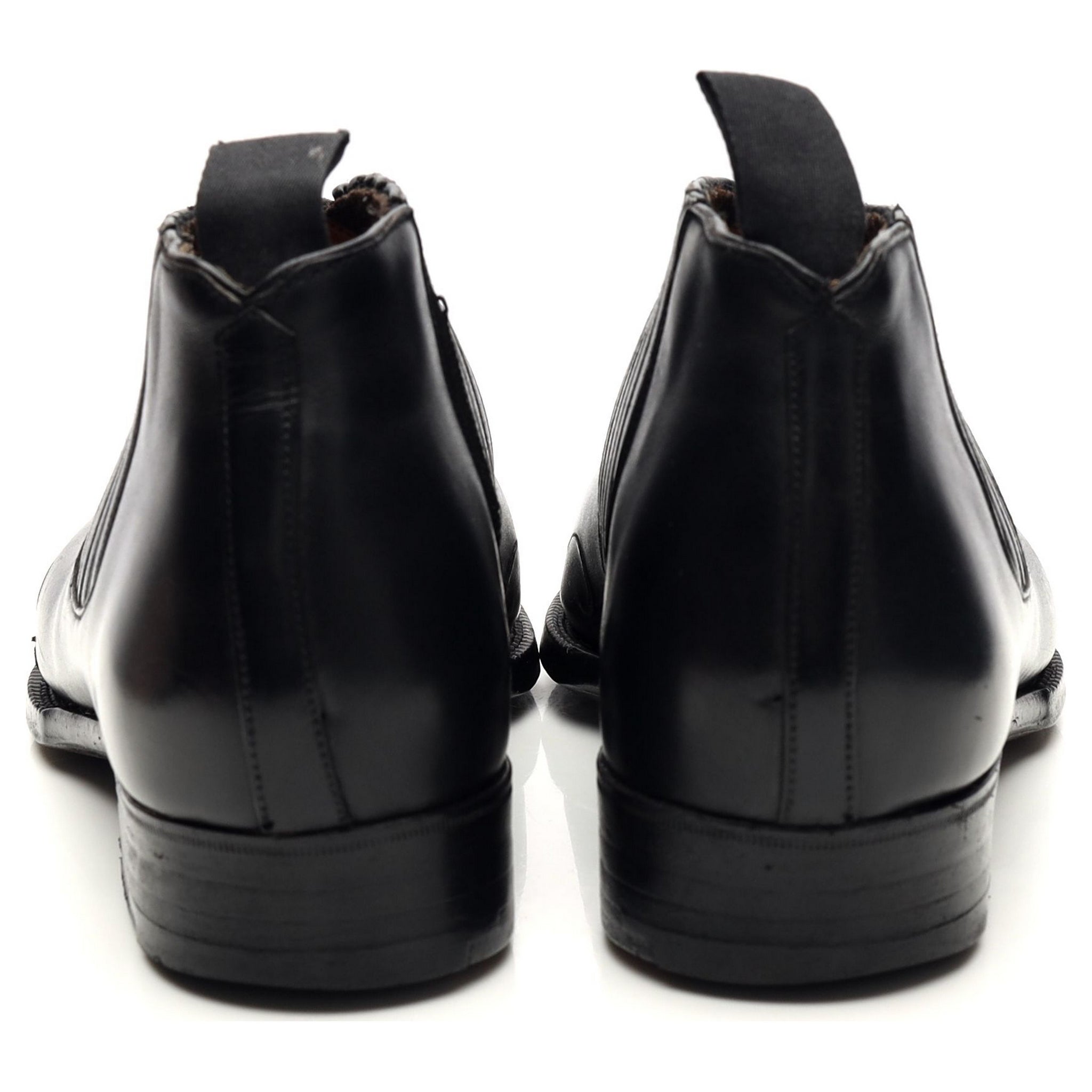 Gaziano & Girling boots cuir noir sur-mesure 6 UK