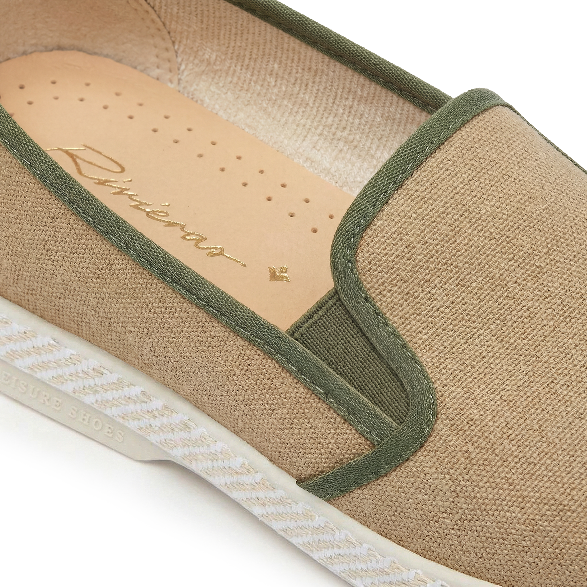 Rivieras Classic 1082 espadrille toile sable kaki