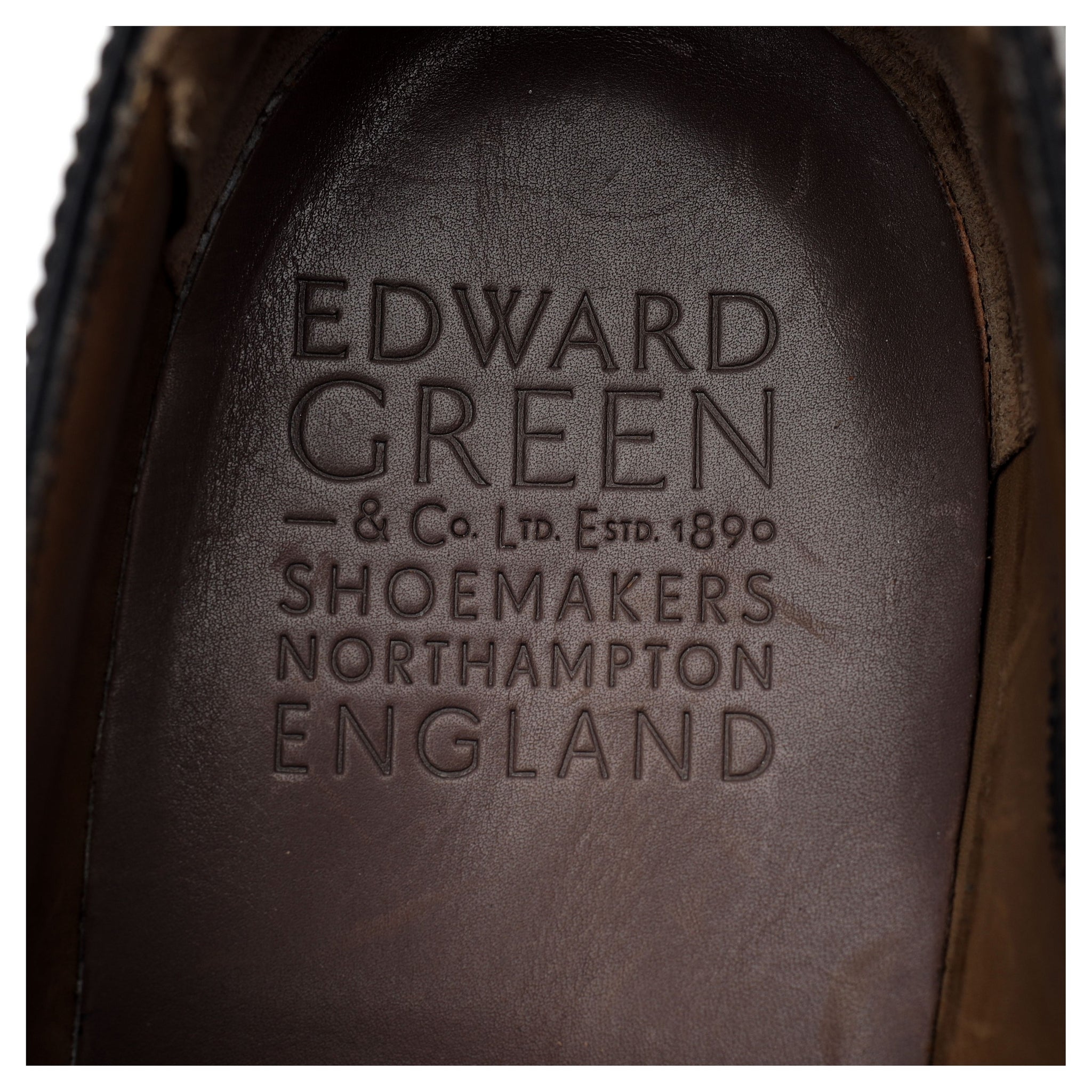 Edward Green Oakdale oxford brogues cuir gris UK 8