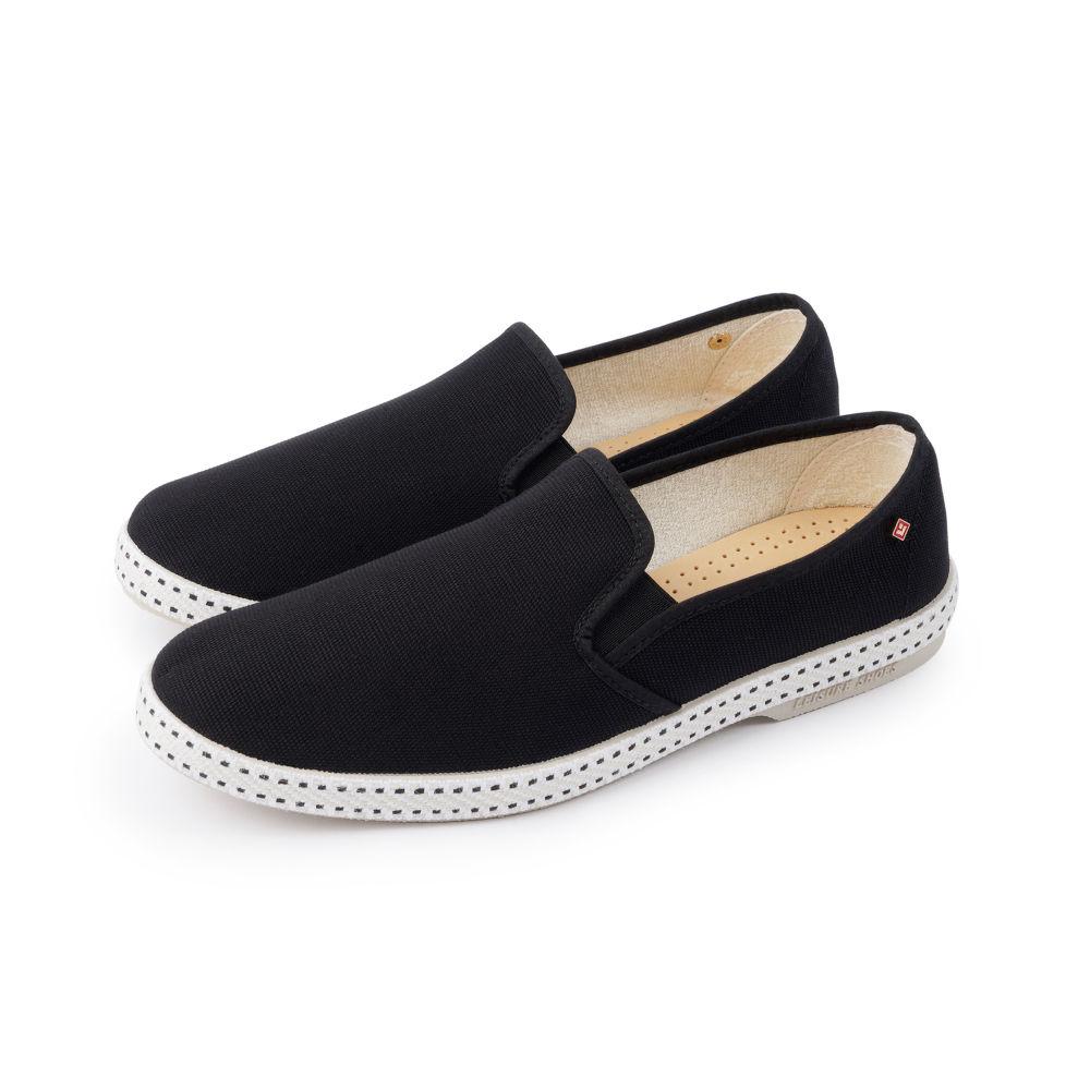 Rivieras Classic Toile Noir espadrilles coton