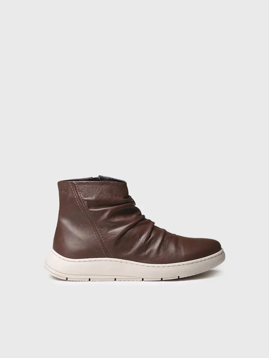 Toni Pons Pretoria bottine cuir marron à zip