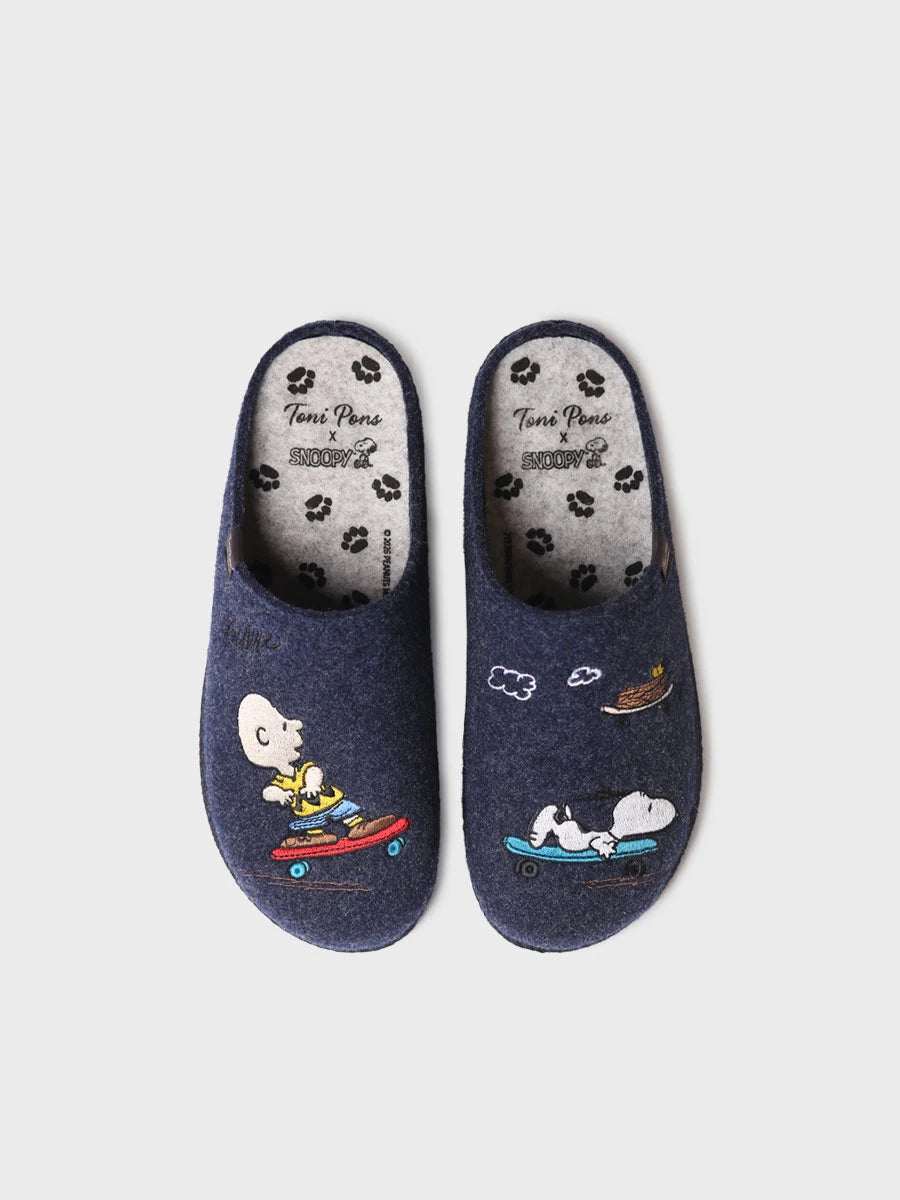 Toni Pons Charlie pantoufles feutre homme Snoopy