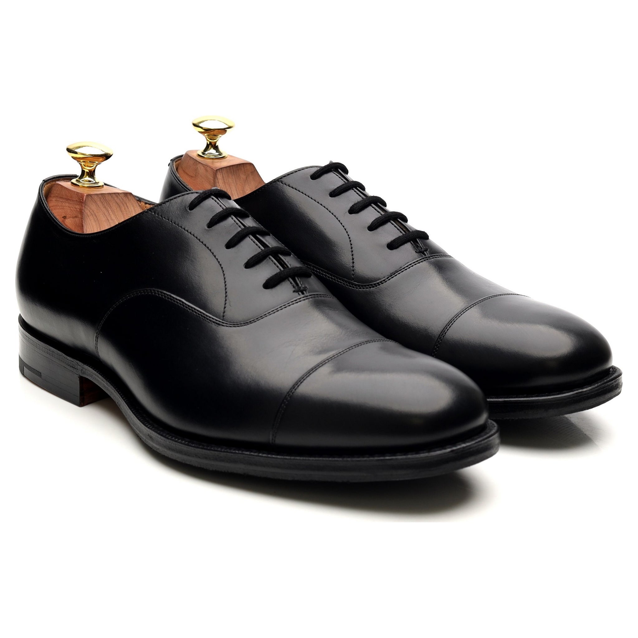 Church's Balmoral oxford cuir noir UK 7.5 bout droit