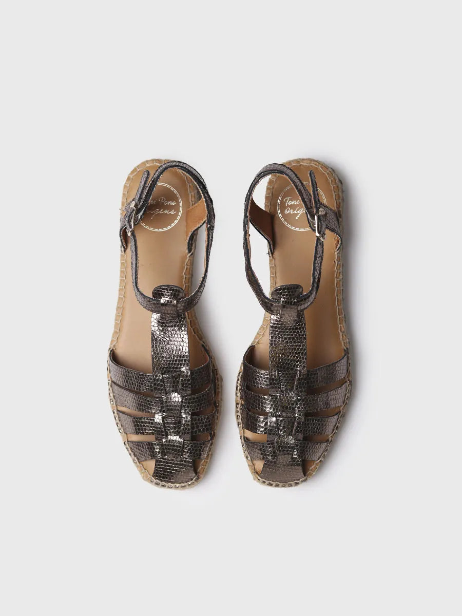 Toni Pons Evian-CA espadrille serpent boucle 3,5 cm
