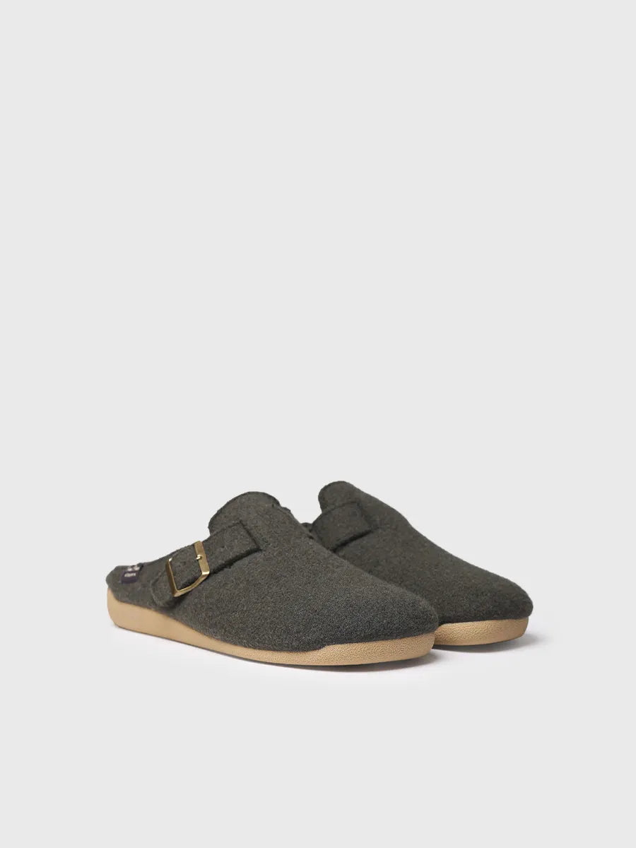 Toni Pons Norton-FP chausson sabot feutre kaki homme