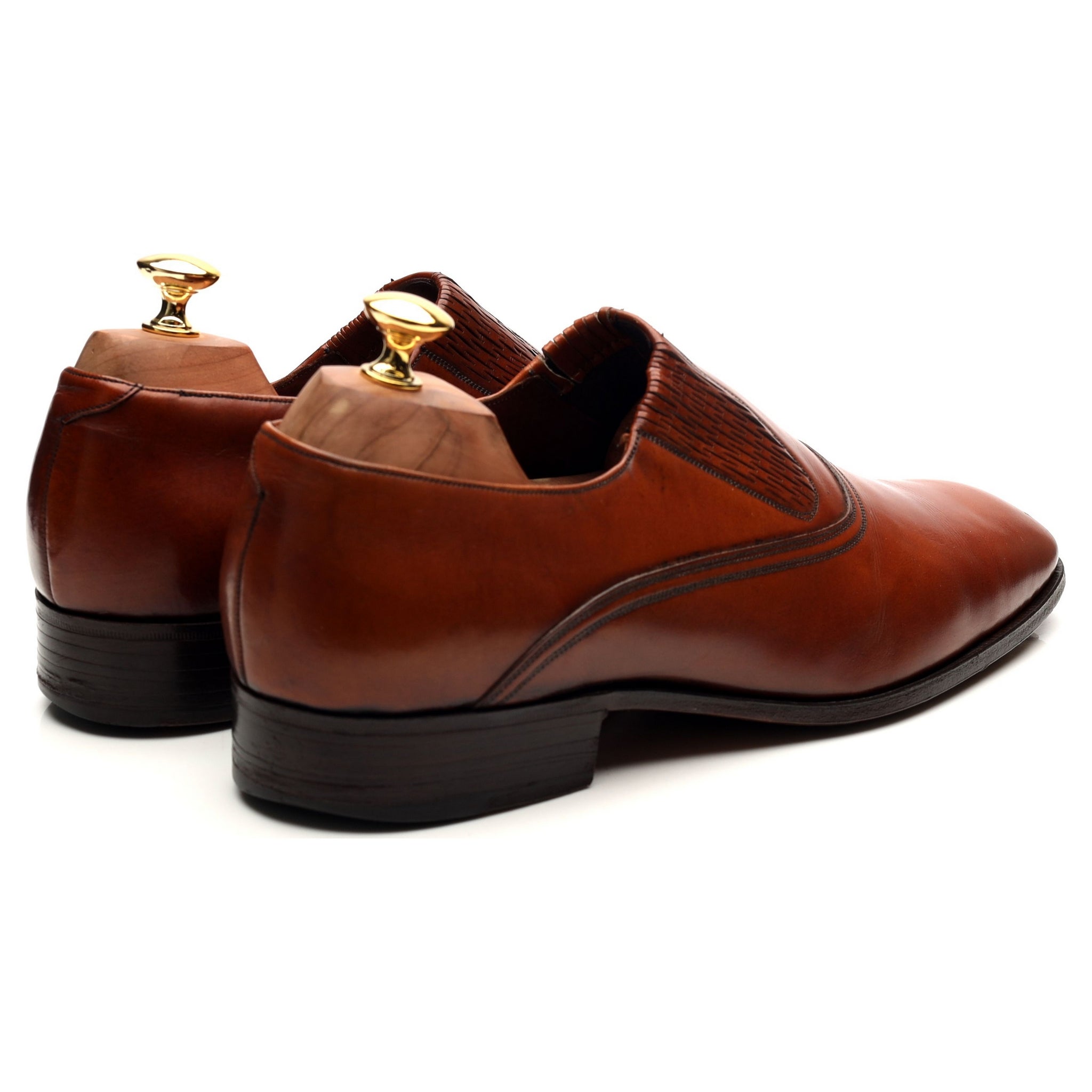 Henry Maxwell mocassin cuir marron UK 10 slip-on