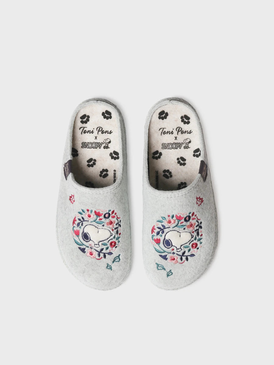 Toni Pons Snoopy pantoufles feutre motif Snoopy