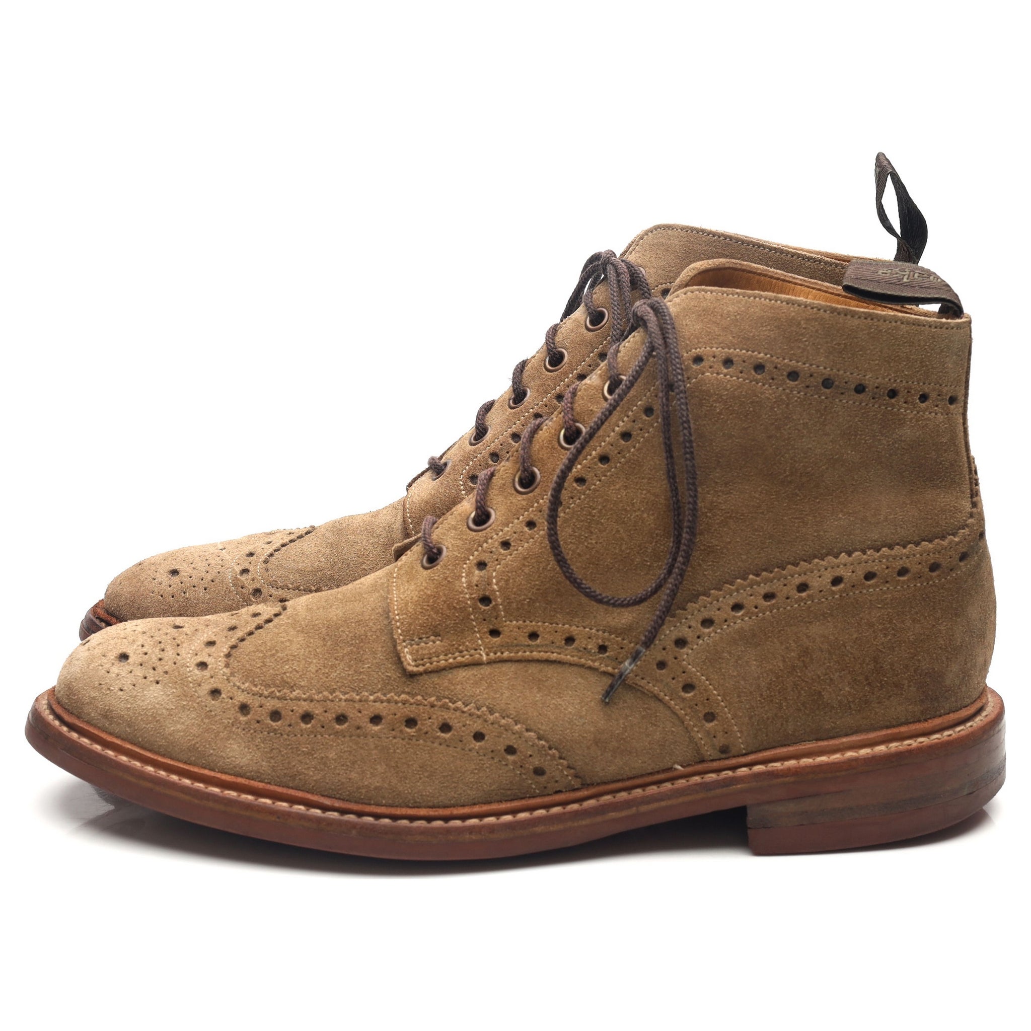 Loake 1880 Wharfdale boots brogues daim sable pointure UK 9