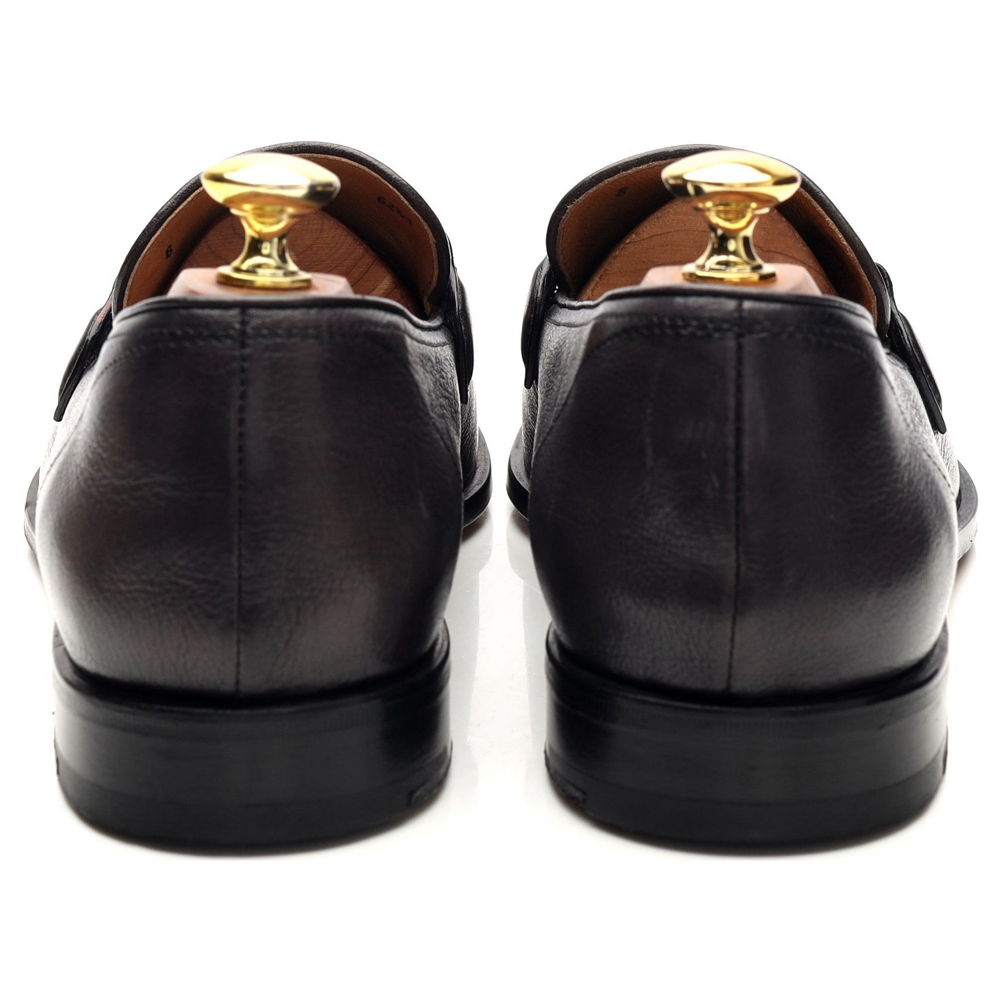 Berluti B Volute mocassins cuir gris UK 8 patiné