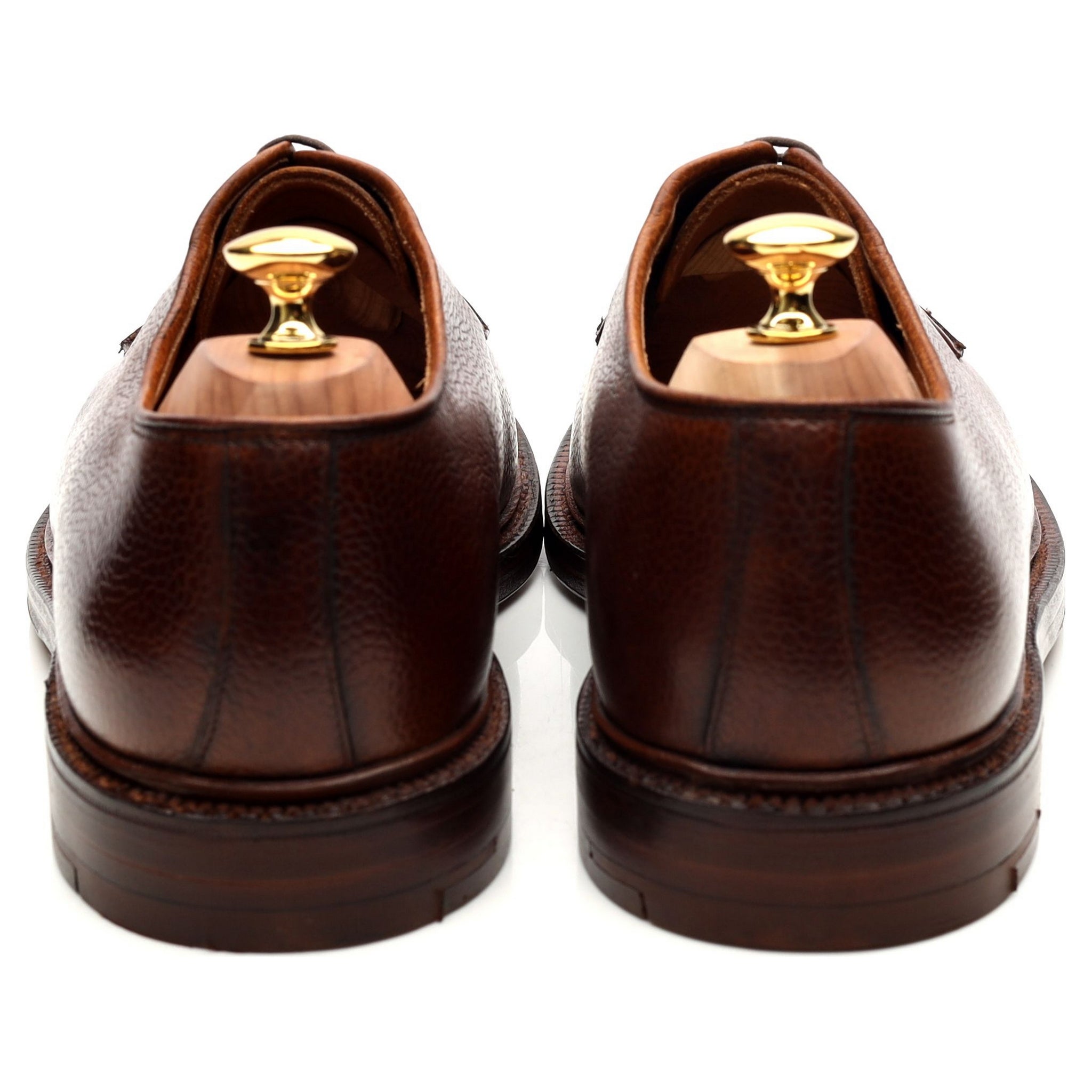 Crockett & Jones derby cuir marron UK 11 E grainé