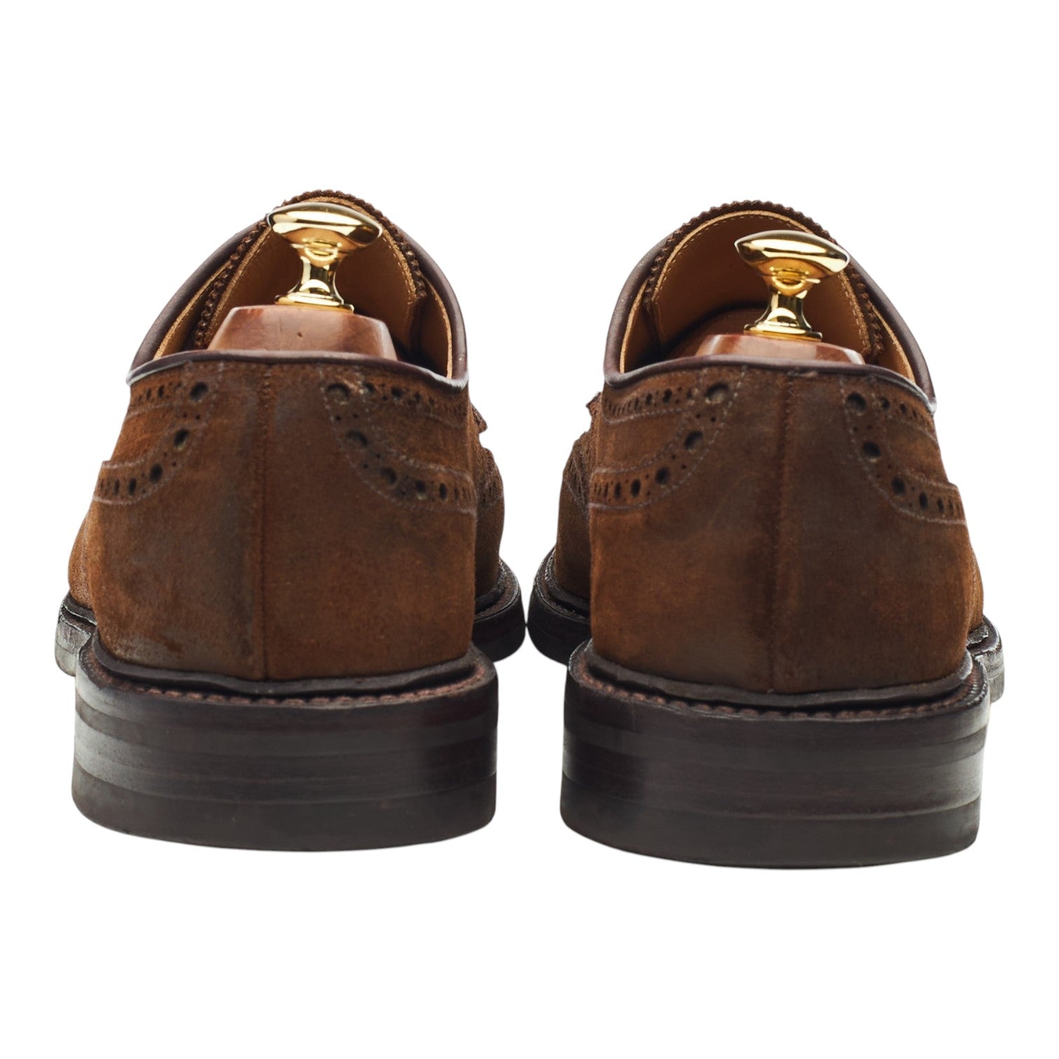Crockett & Jones Cardigan 4 derby daim marron UK 10