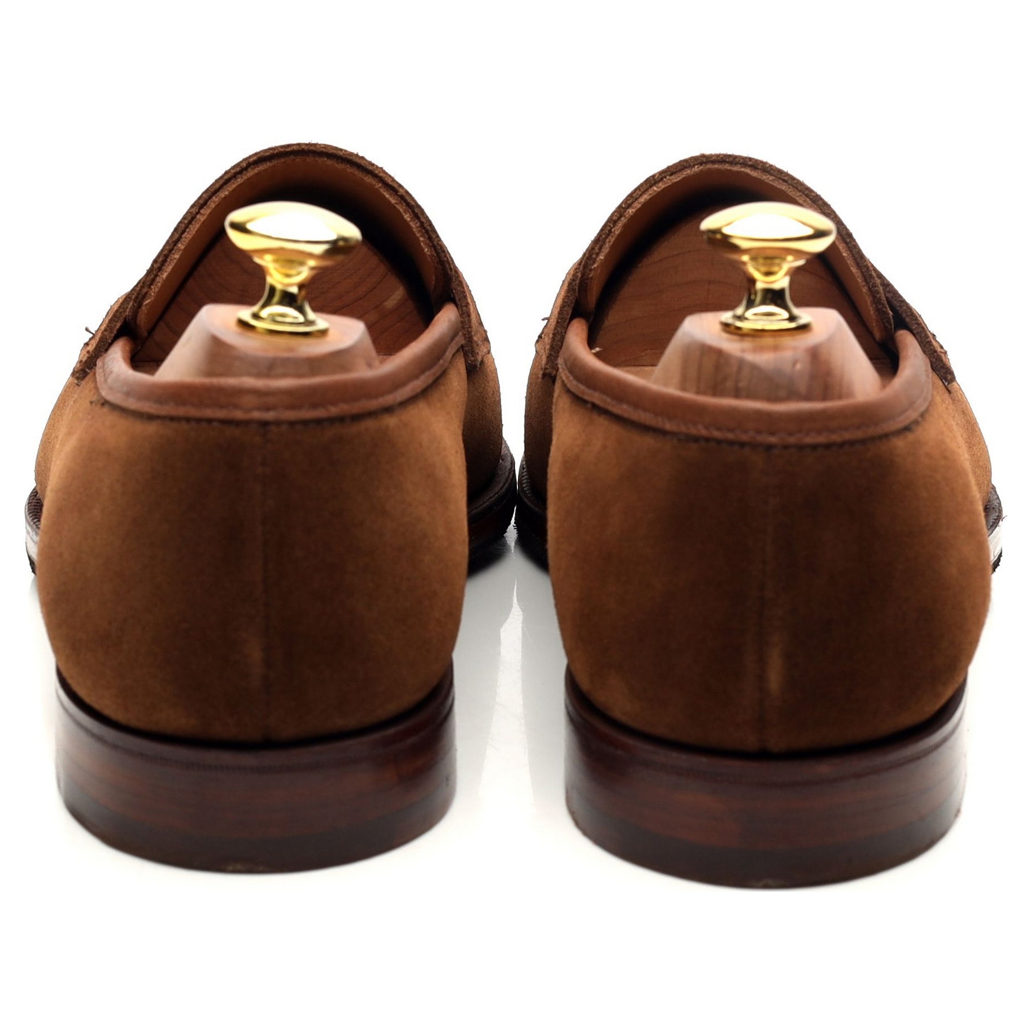 Crockett & Jones Sydney mocassins daim marron UK 8
