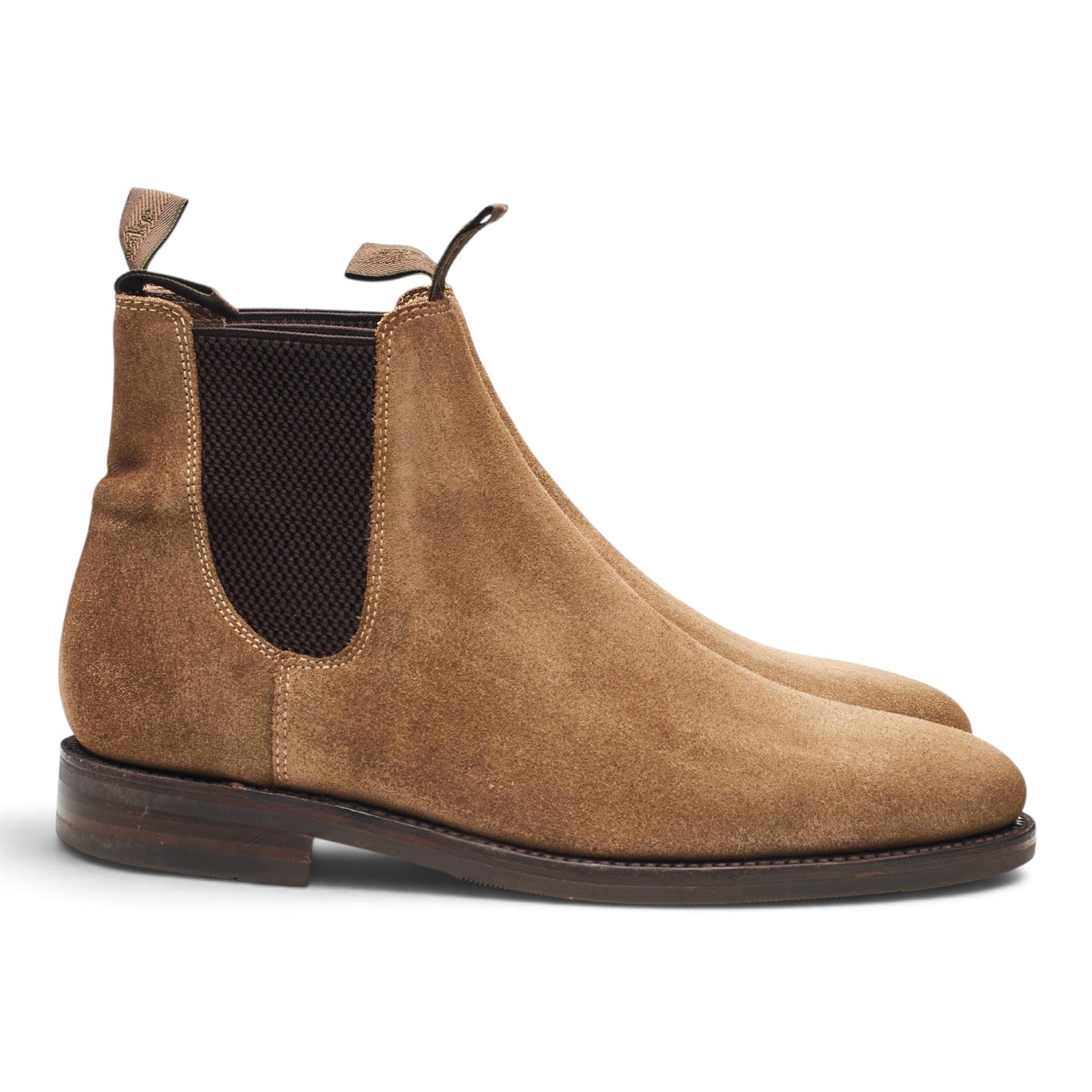 Loake 1880 Emsworth bottines chelsea suède marron UK 8