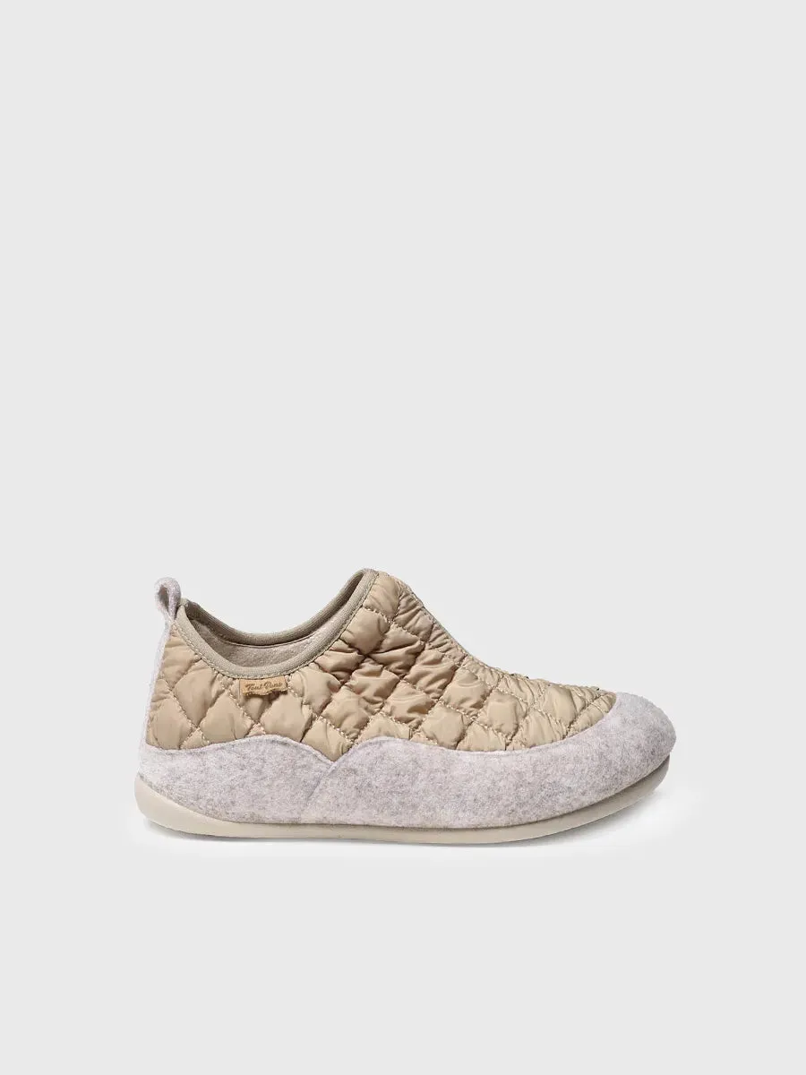 Toni Pons Mare-UM pantoufles femme feutre beige