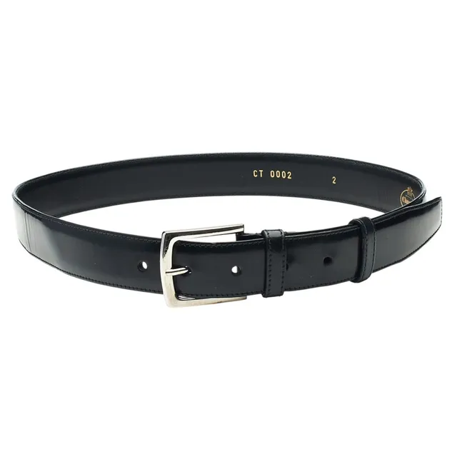 Church’s ceinture cuir noir 32 pouces boucle