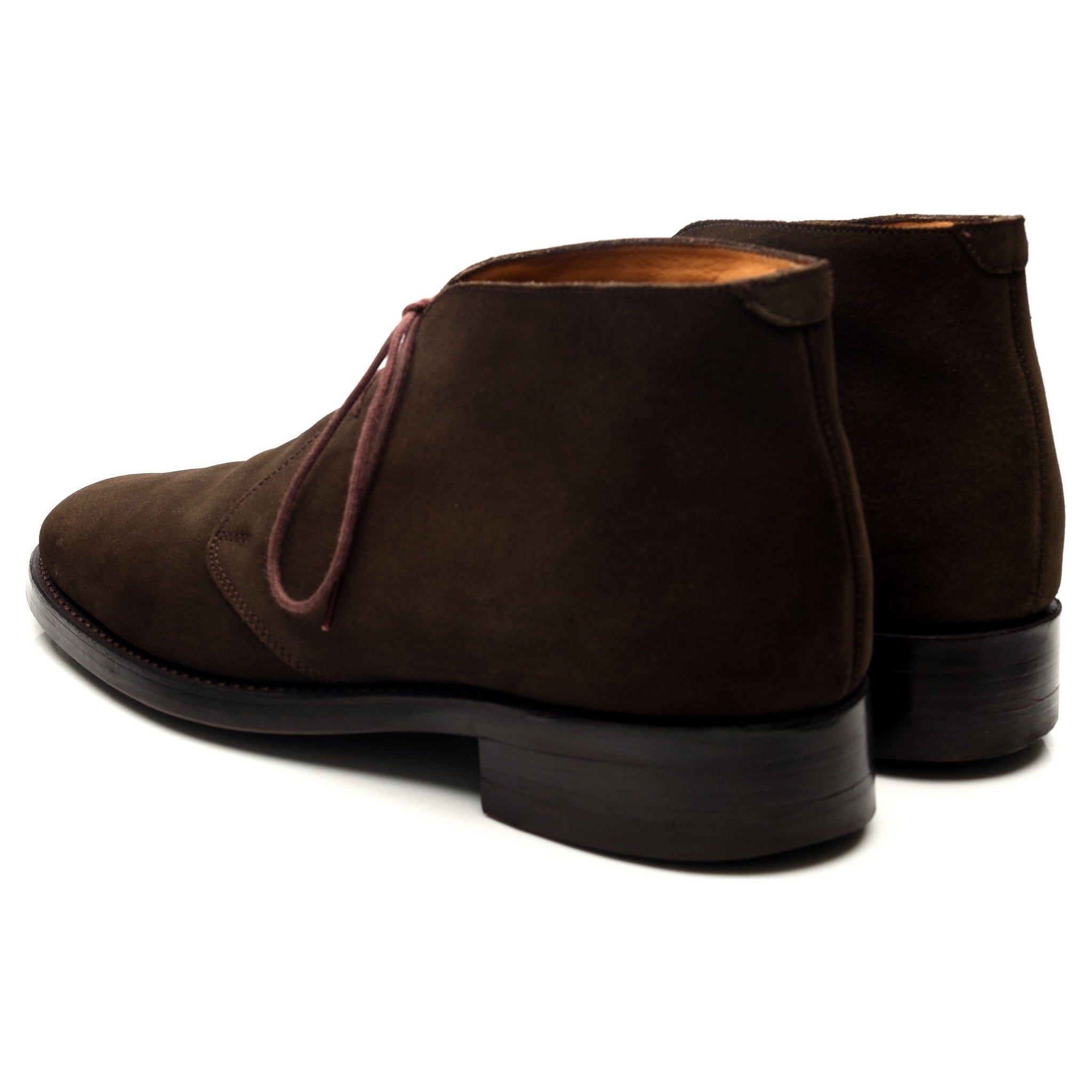 Barker bottines chukka daim vert olive UK 8,5
