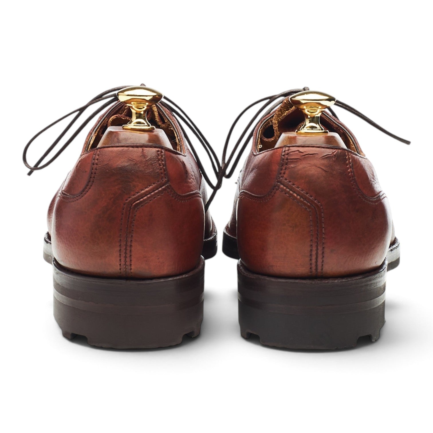 Holland & Holland Derby cuir grainé marron UK 9,5 E