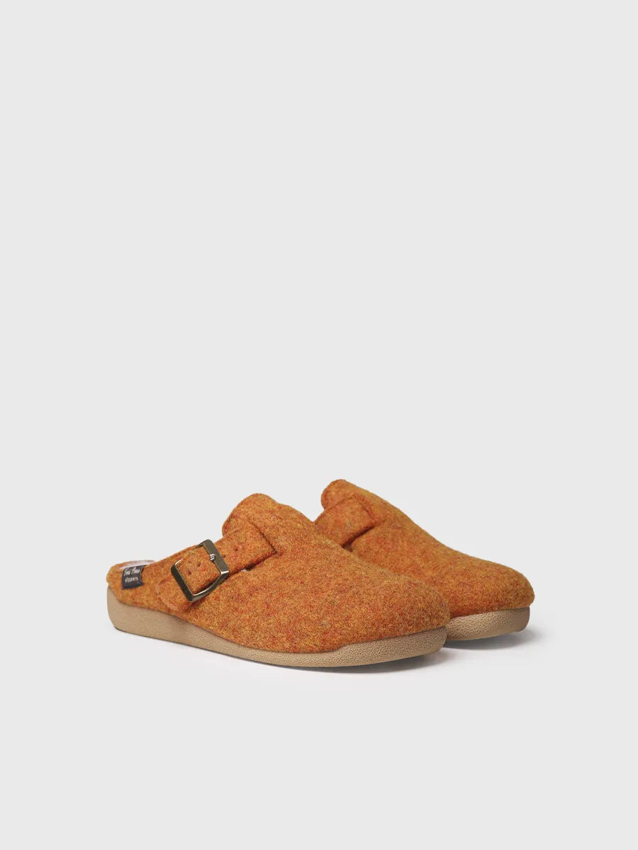 Toni Pons Mima-FP sabot feutre femme boucle orange