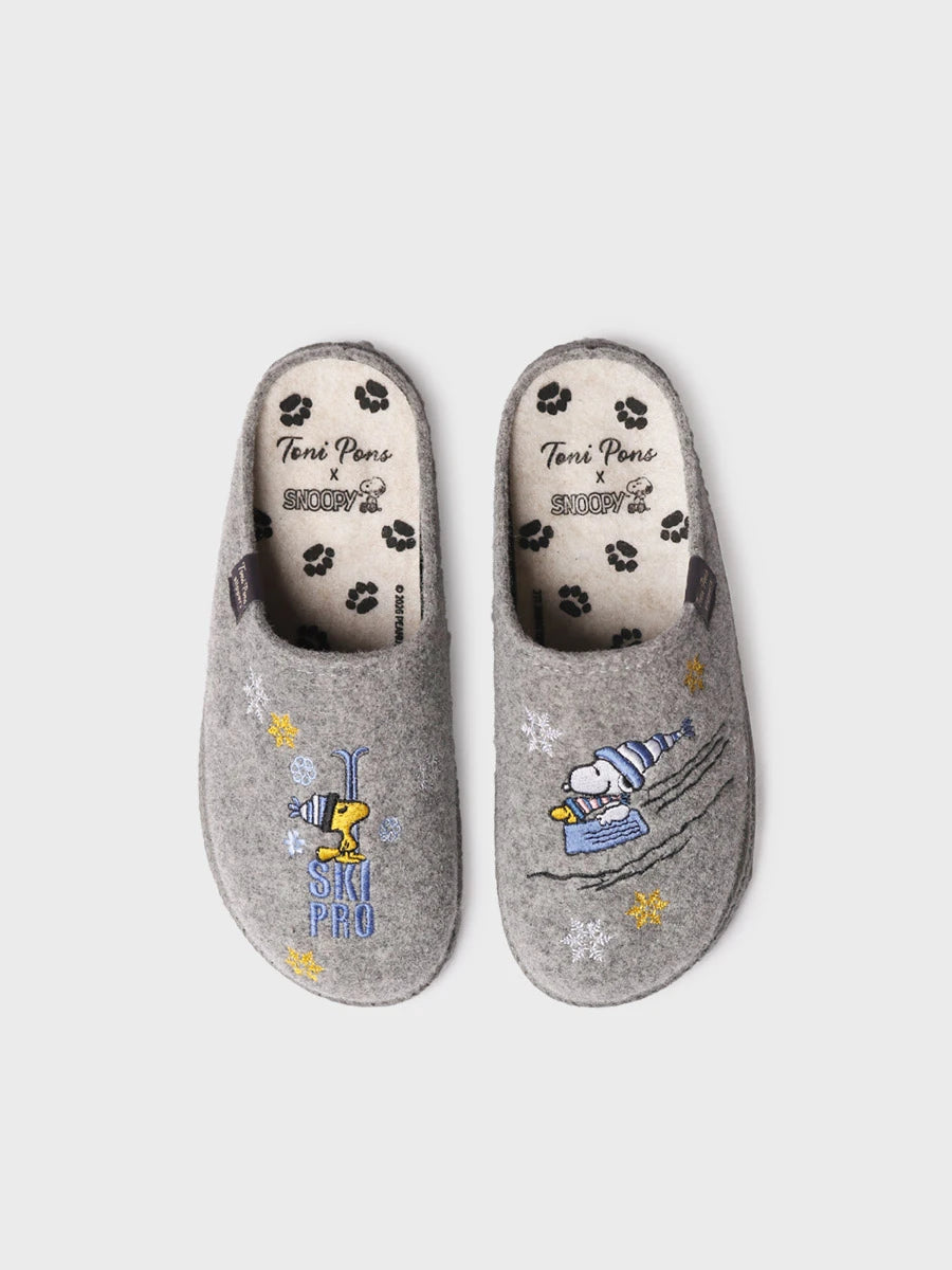 Toni Pons Snoopy chausson femme feutre sabot