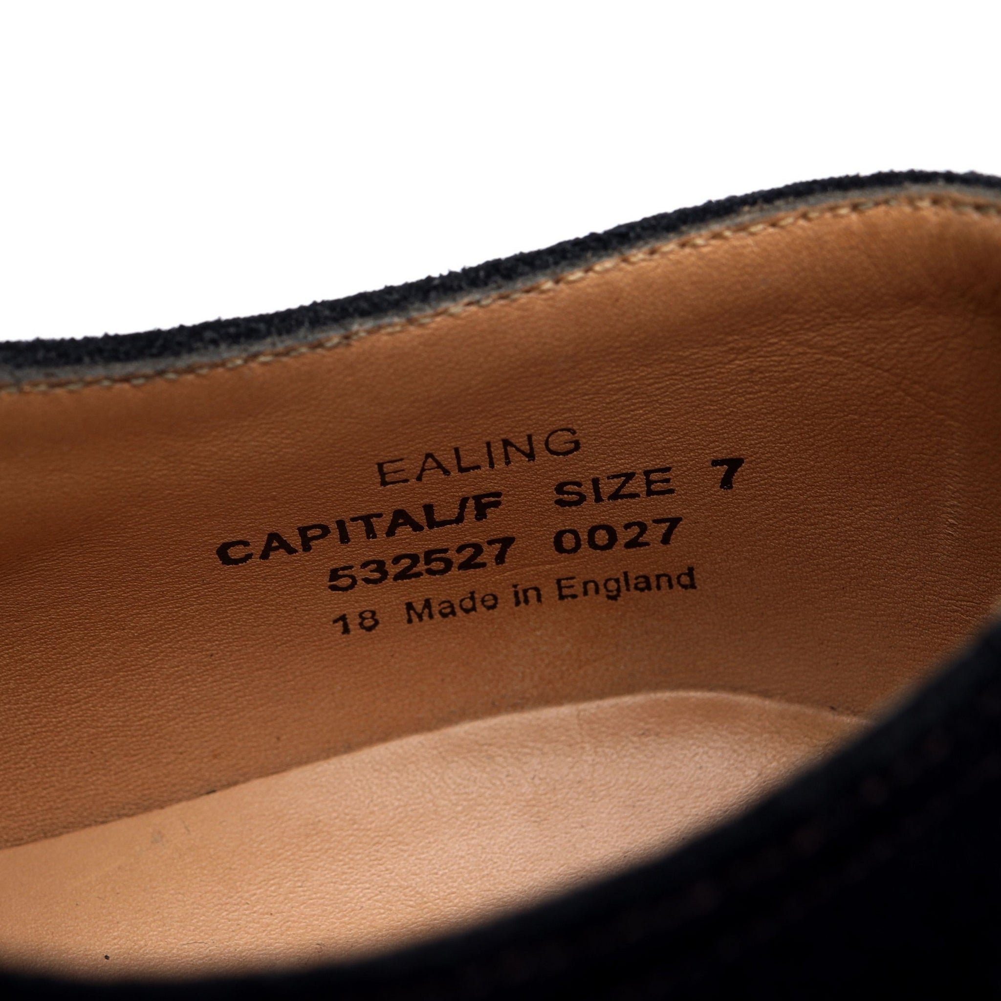 Loake 1880 Ealing derby suède bleu UK 7