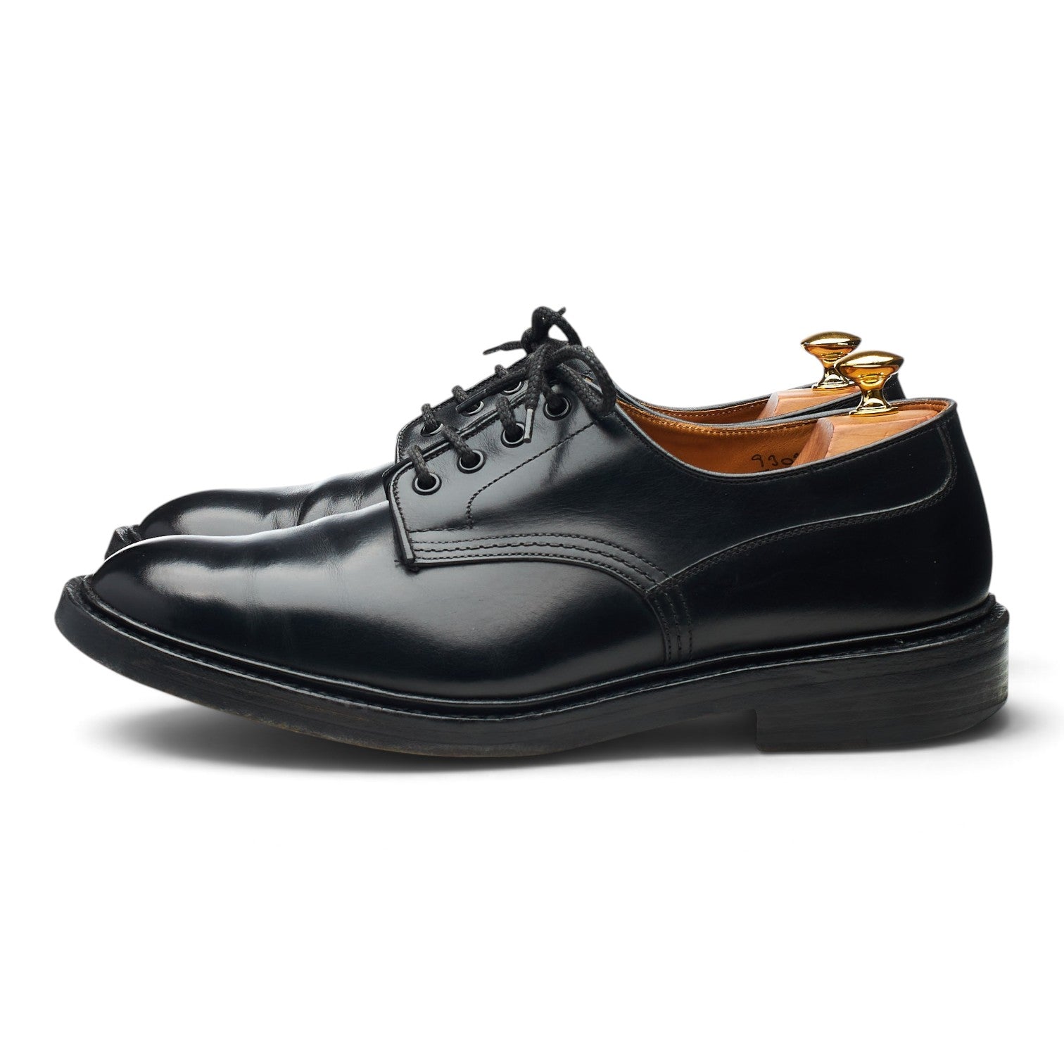 Tricker’s derby cuir noir UK 10 semelle cuir