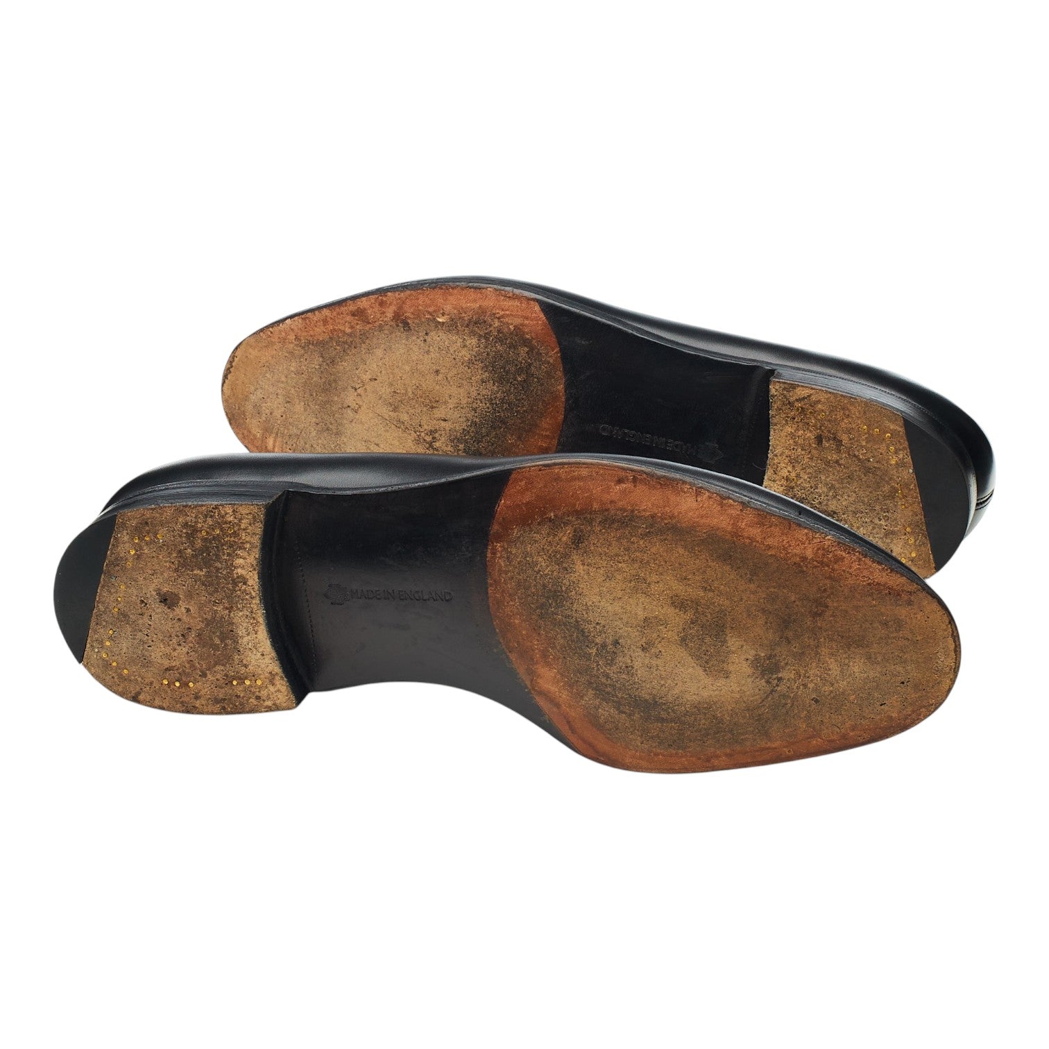 Edward Green Piccadilly mocassins cuir noir UK 9