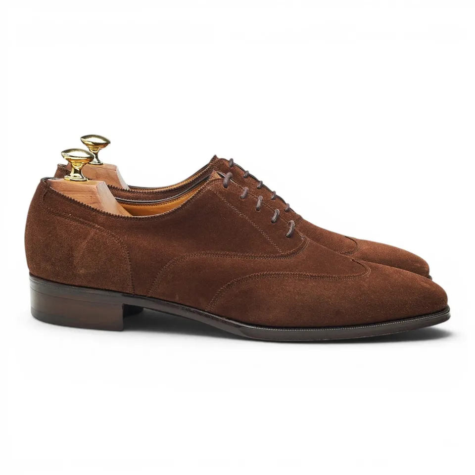Gaziano & Girling Connaught richelieu daim marron UK 8