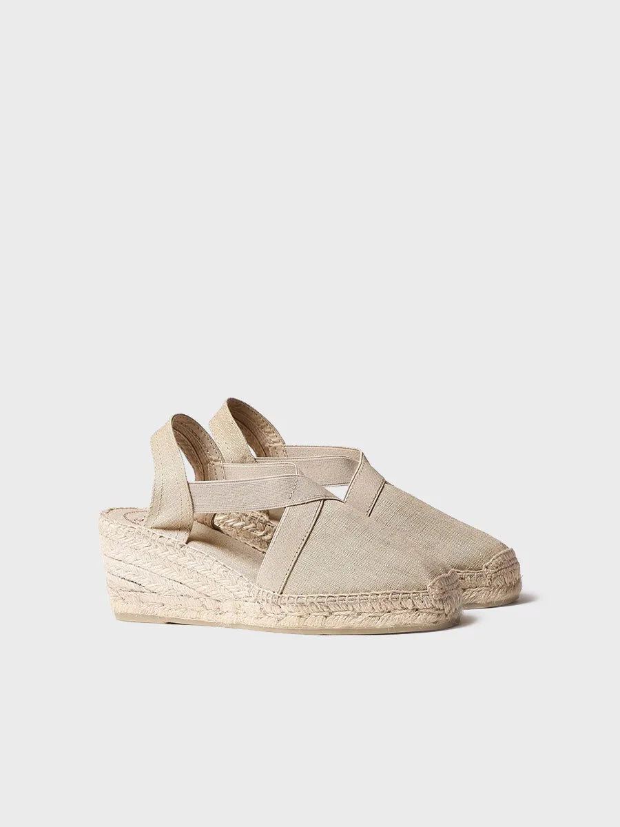 Toni Pons Ter espadrilles compensées lin vegan