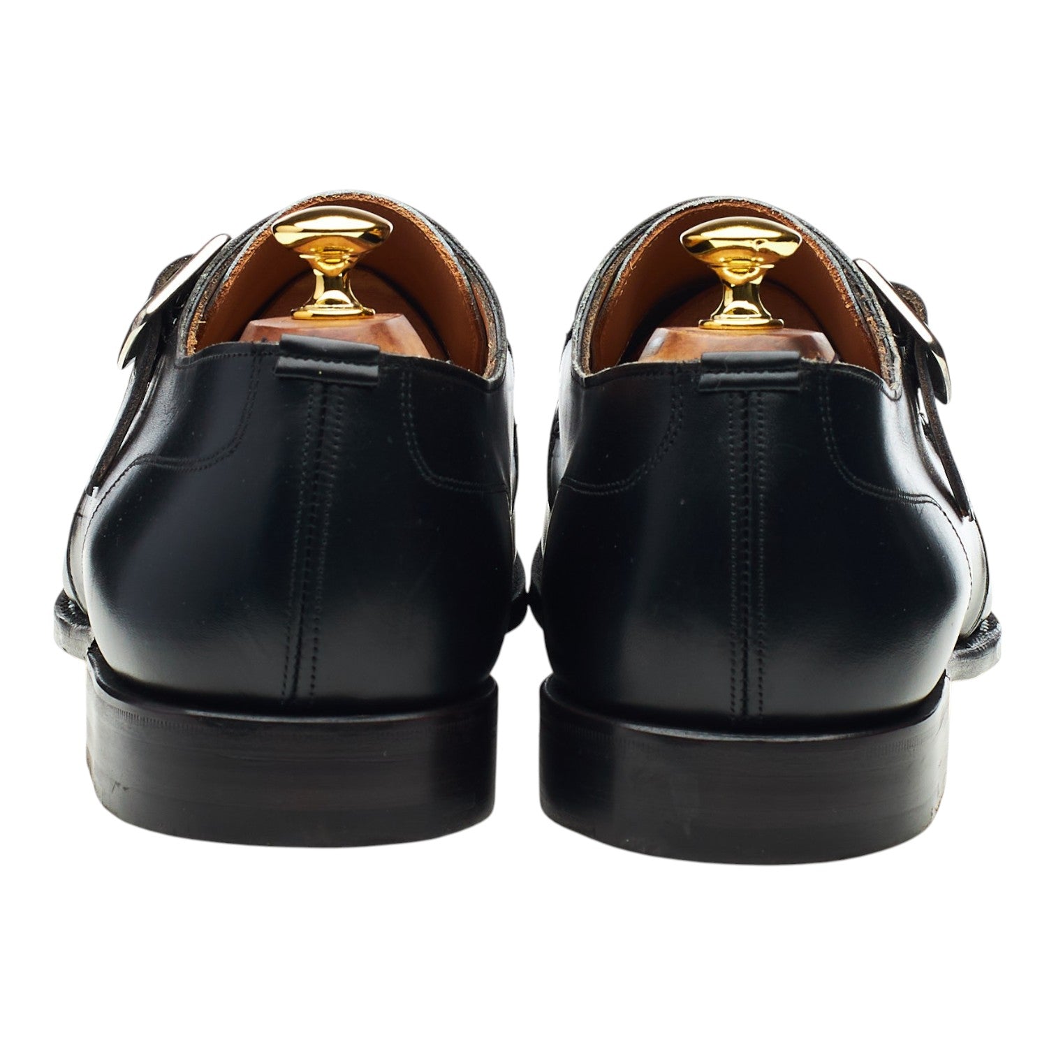 Cheaney Moorgate monk cuir noir pointure UK 11