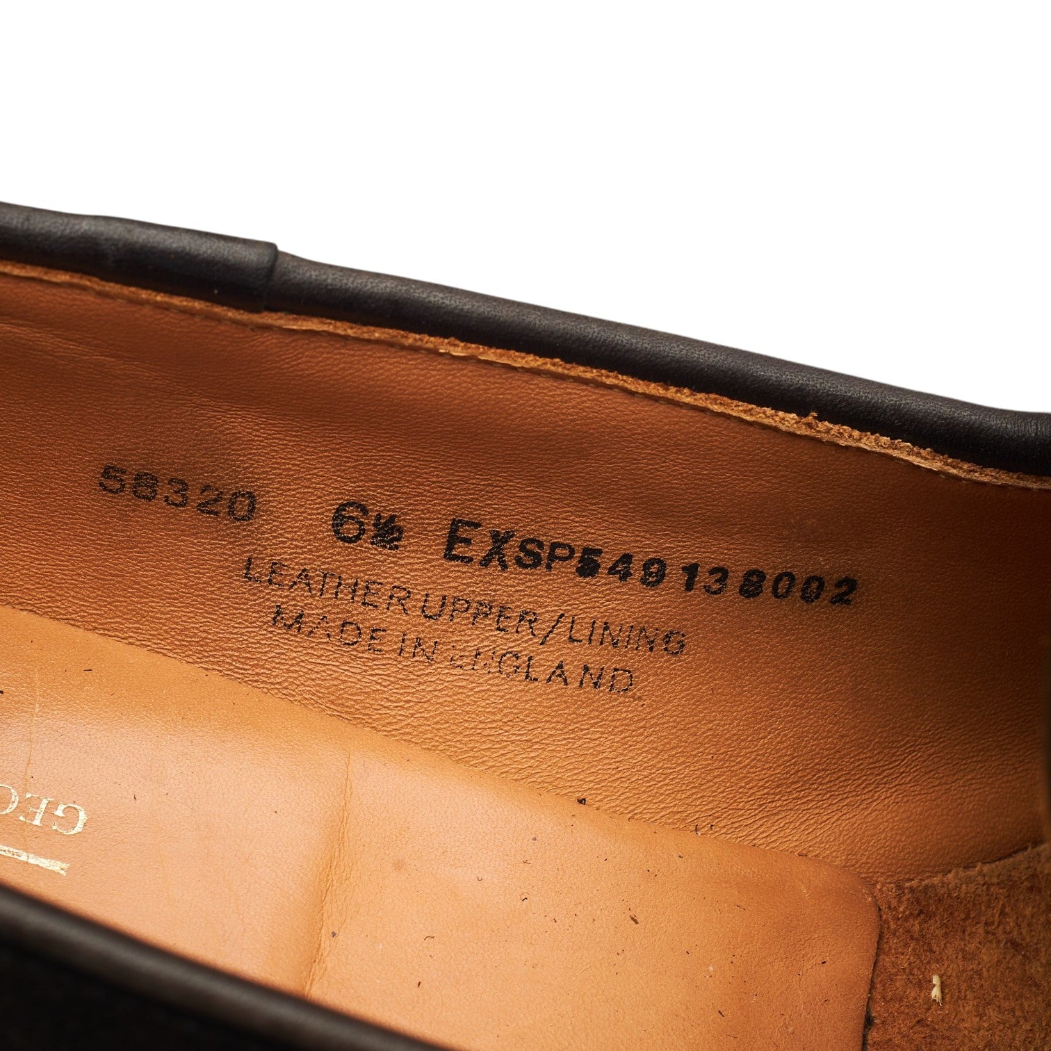 George Cleverley mocassins daim noir glands 6.5 UK