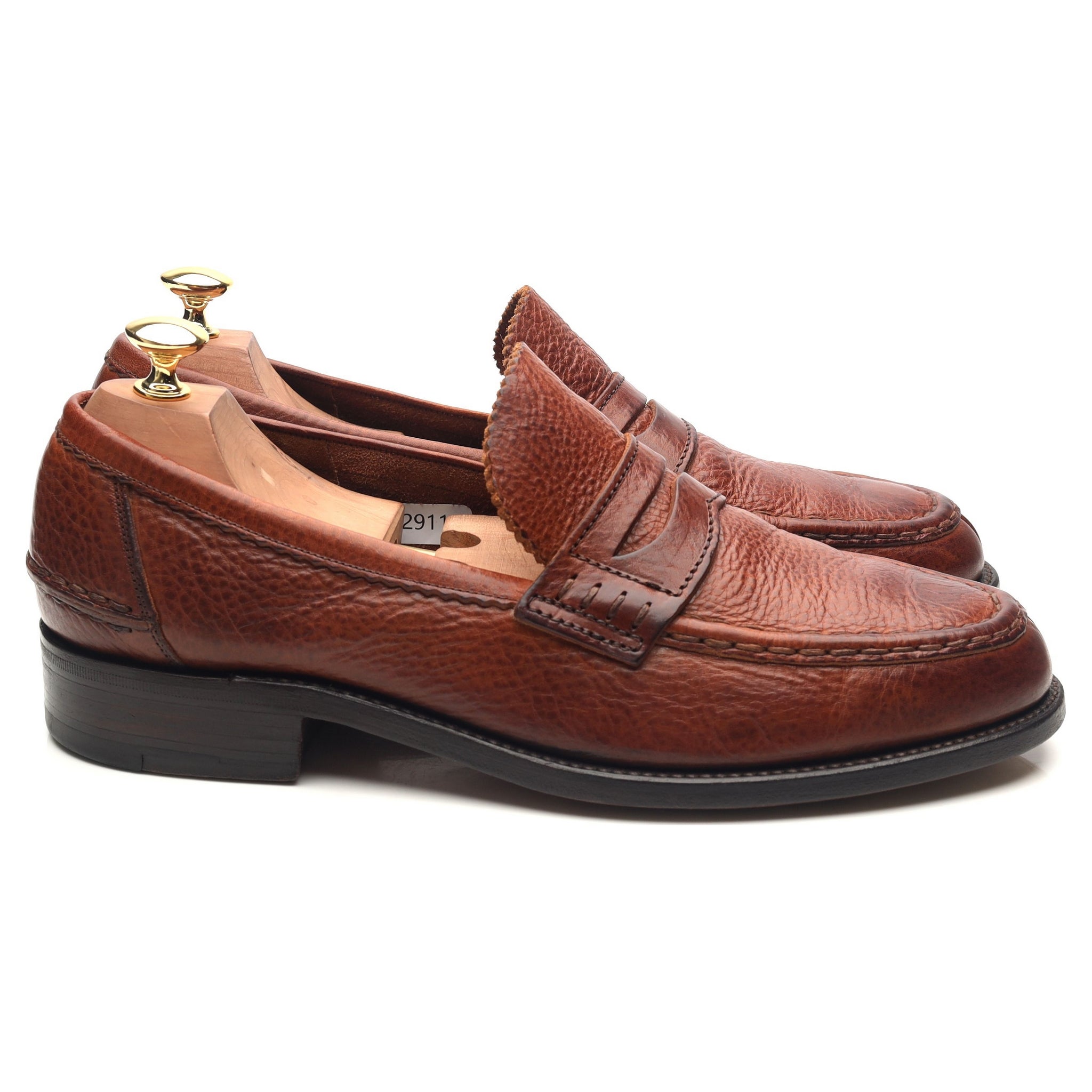 Barker penny mocassin cuir grainé marron UK 9,5 confort