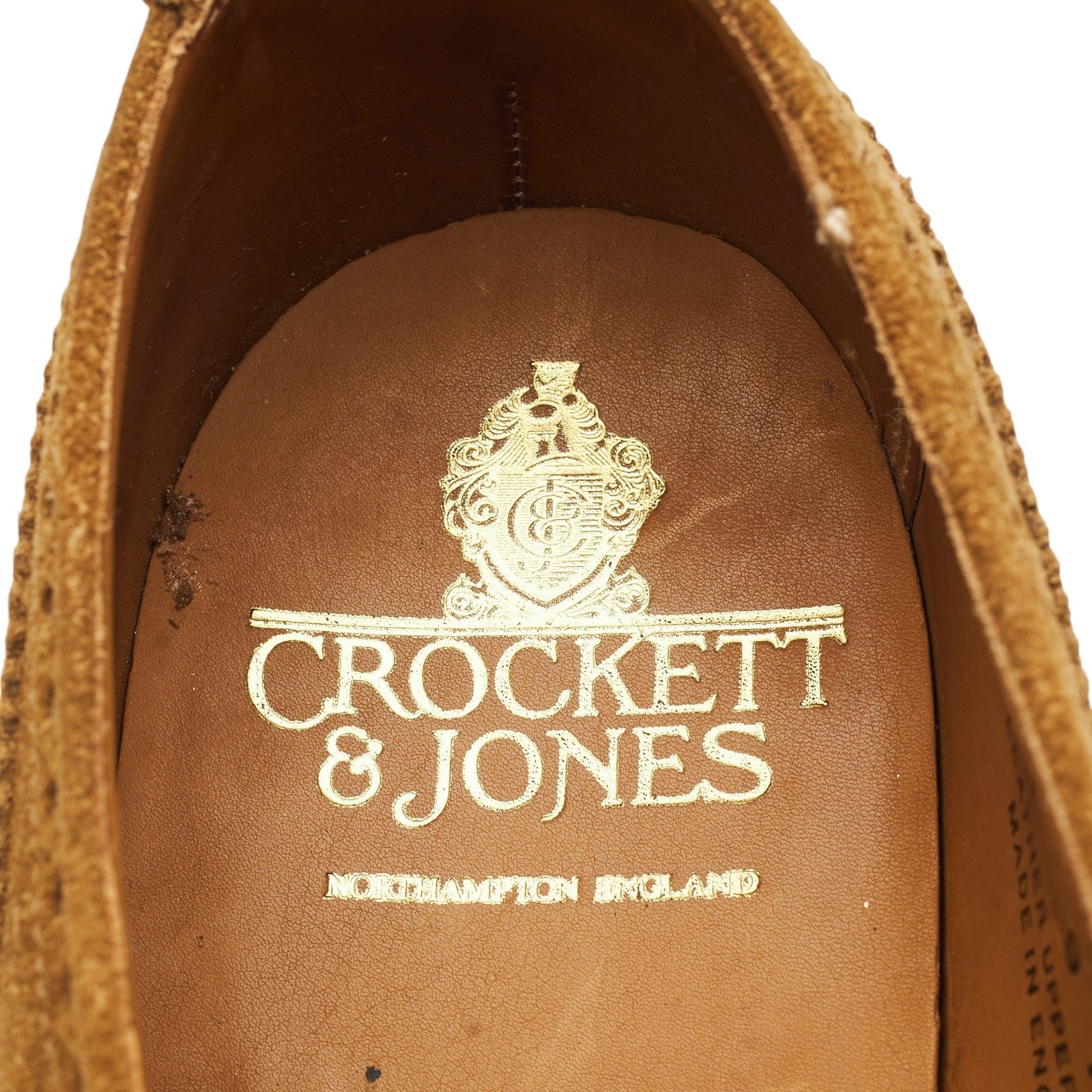 Crockett & Jones Ludgate richelieu daim tabac UK 9