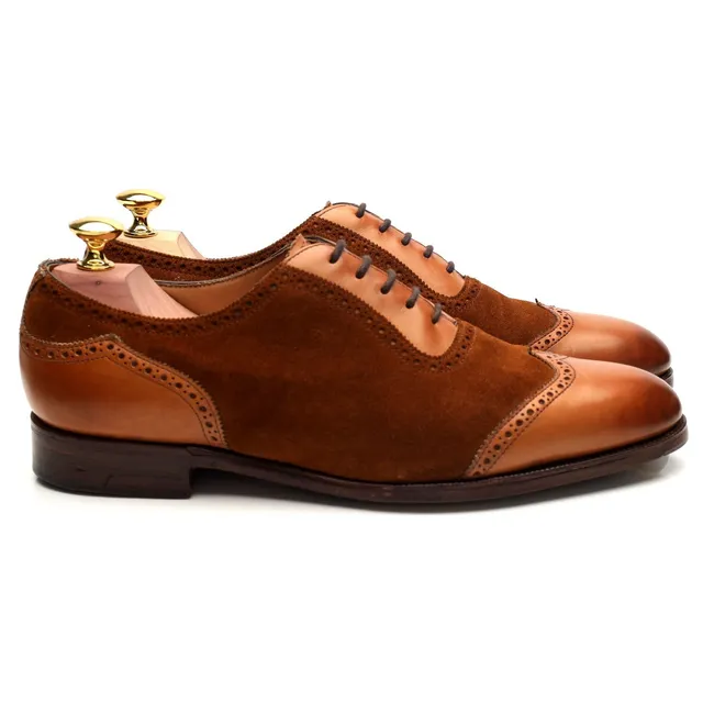 Edward Green Southwold richelieu cuir suède marron UK 7