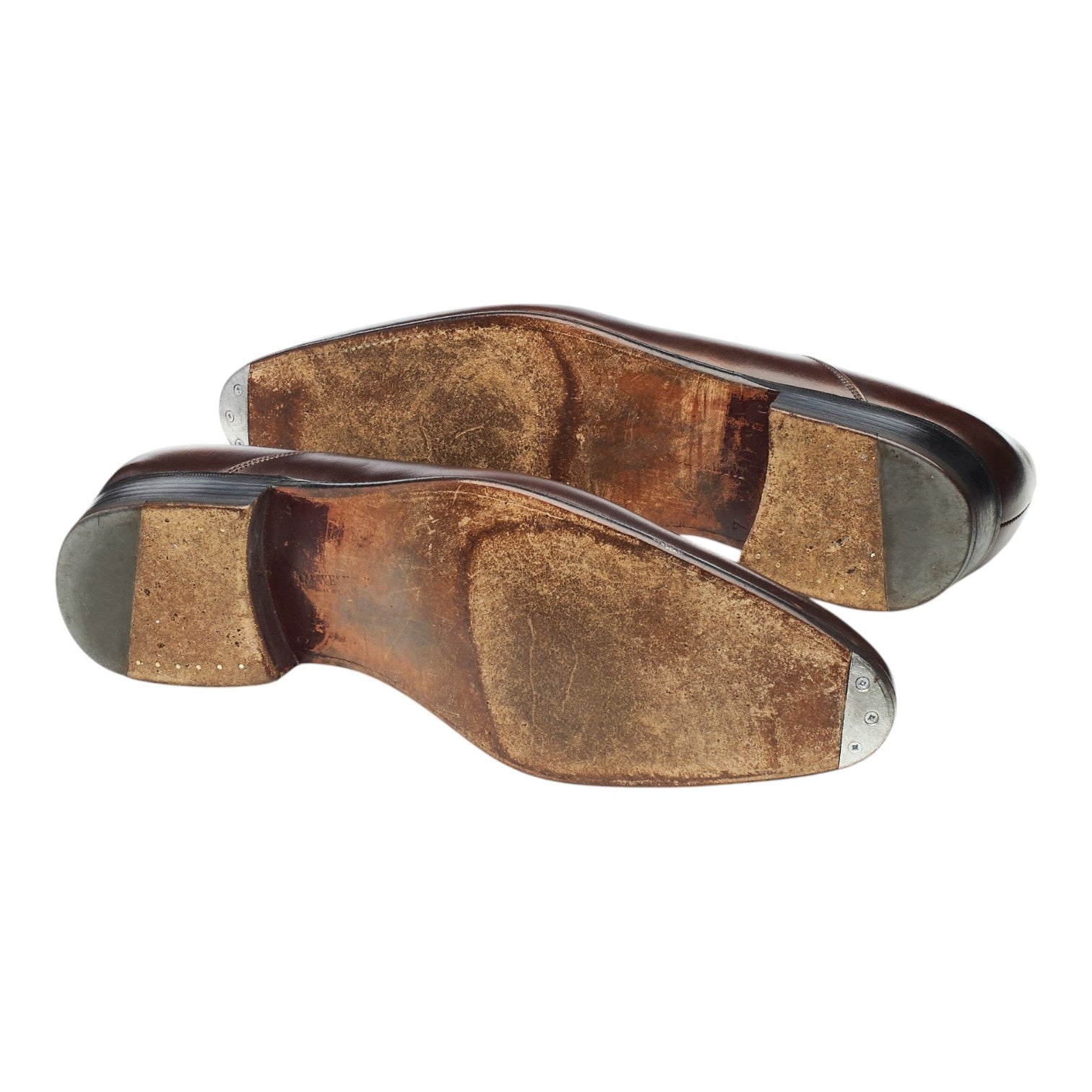 J.M. Weston 7 Oeillets richelieu cuir marron UK 7