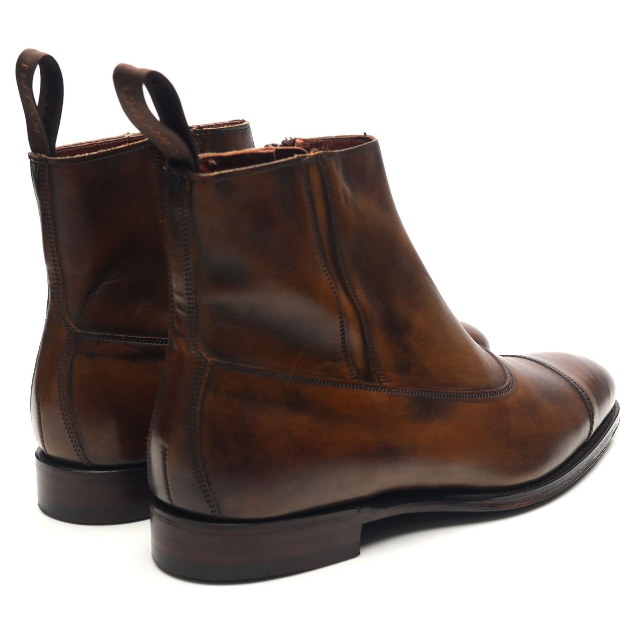 Cheaney Isleworth boots cuir marron foncé zip pointure UK 7