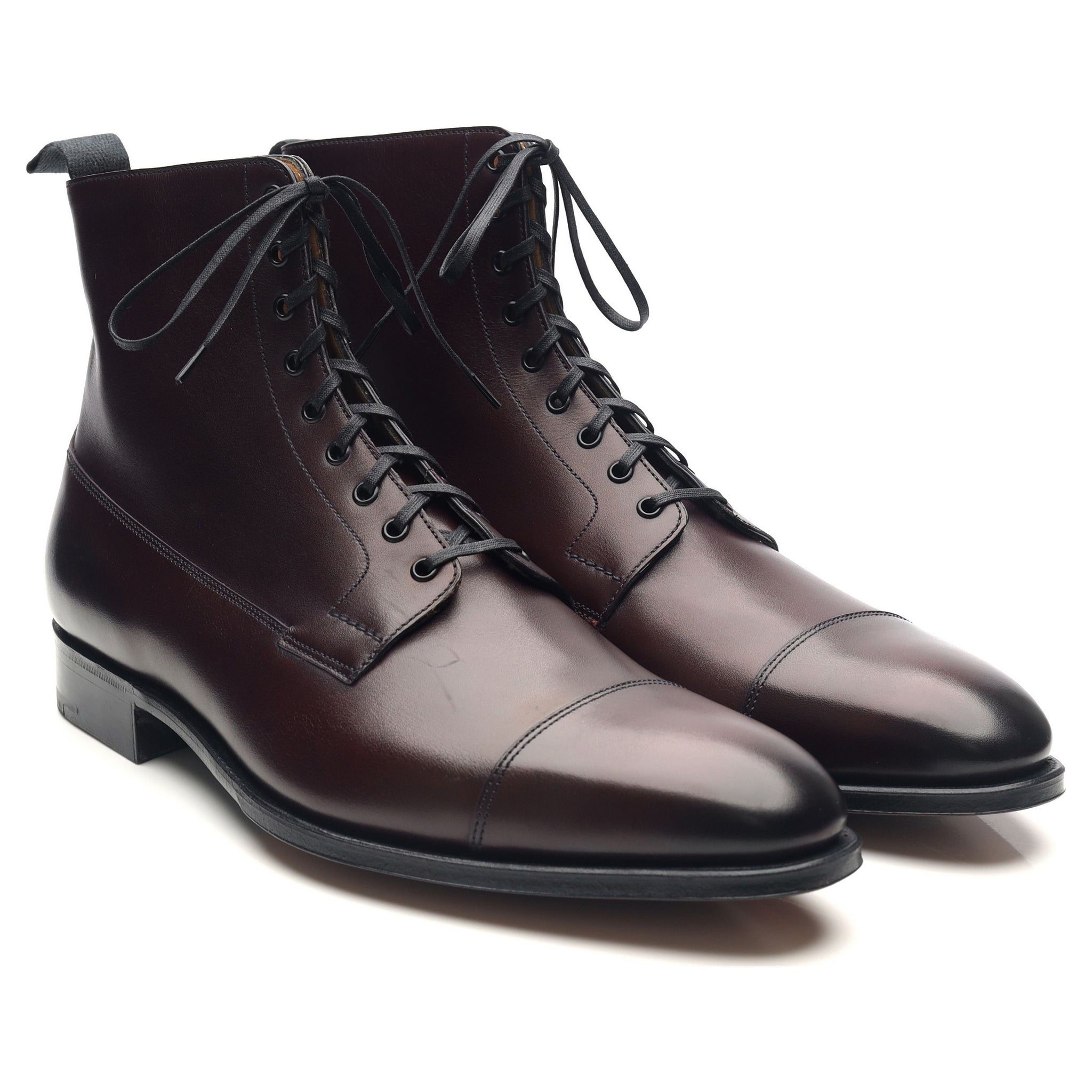 Edward Green Albion bottines cuir bordeaux UK 8