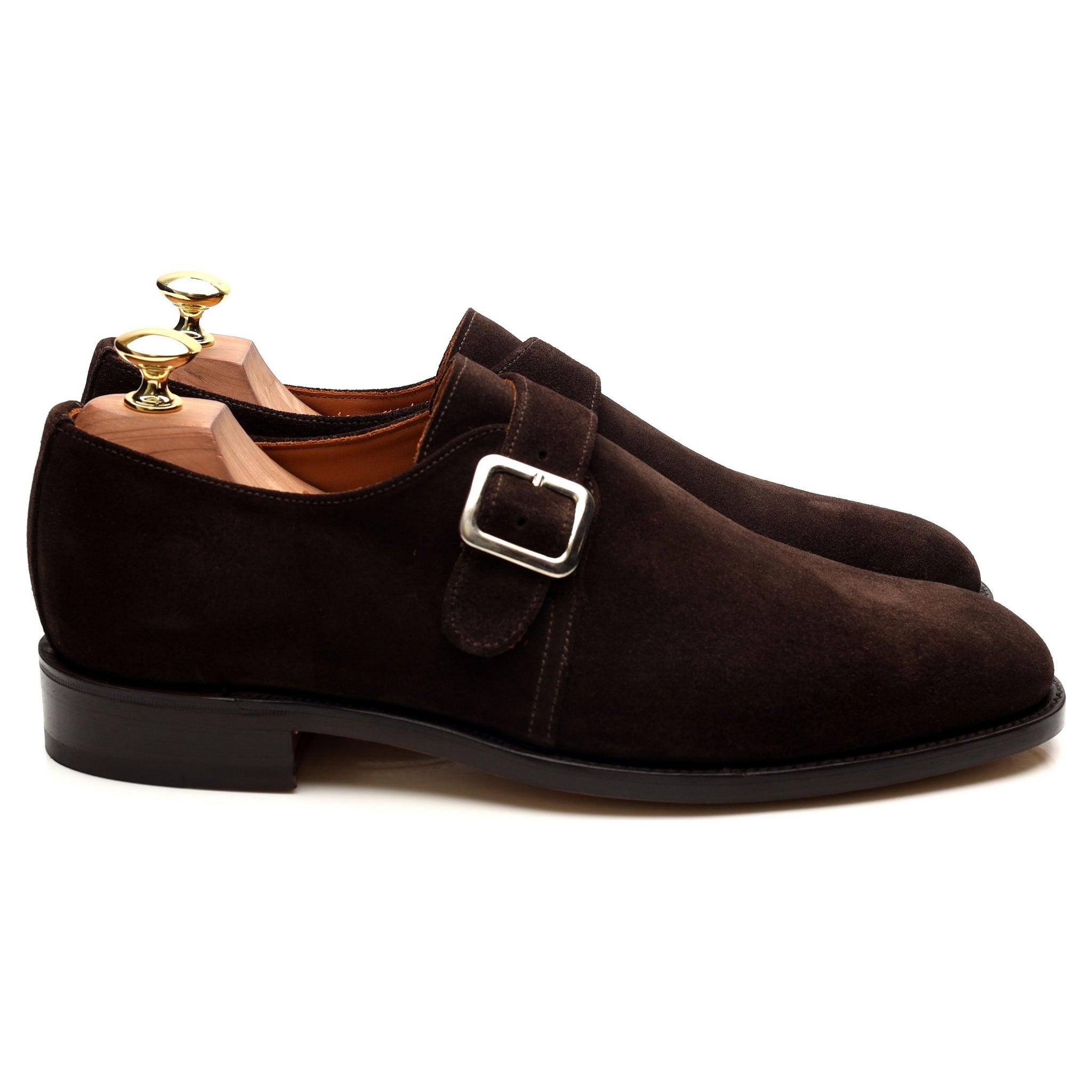 Sanders Rome monk daim marron pointure UK 8