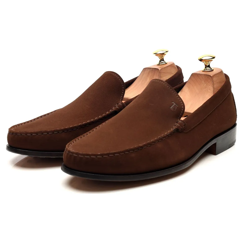 Tod's mocassins daim marron UK 10 suède