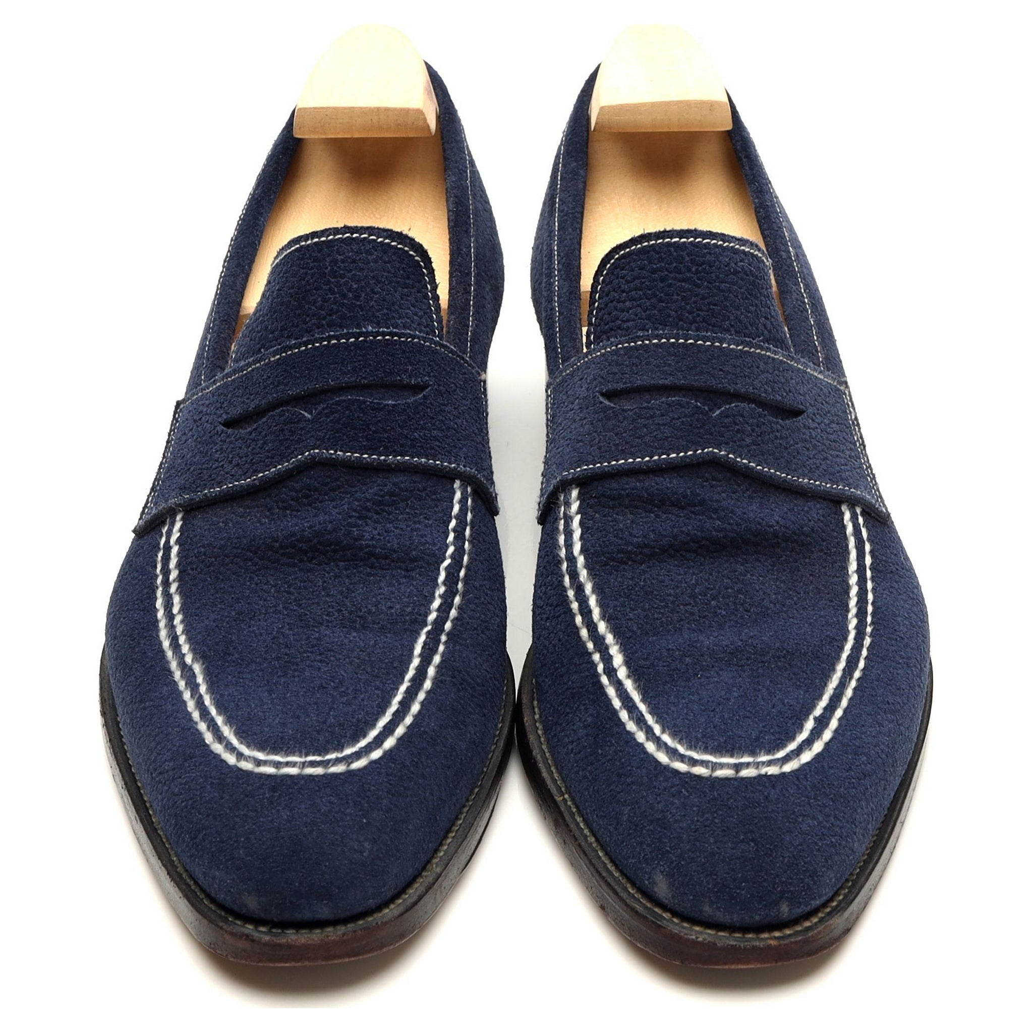 The Sabot mocassin daim grainé bleu pointure 8
